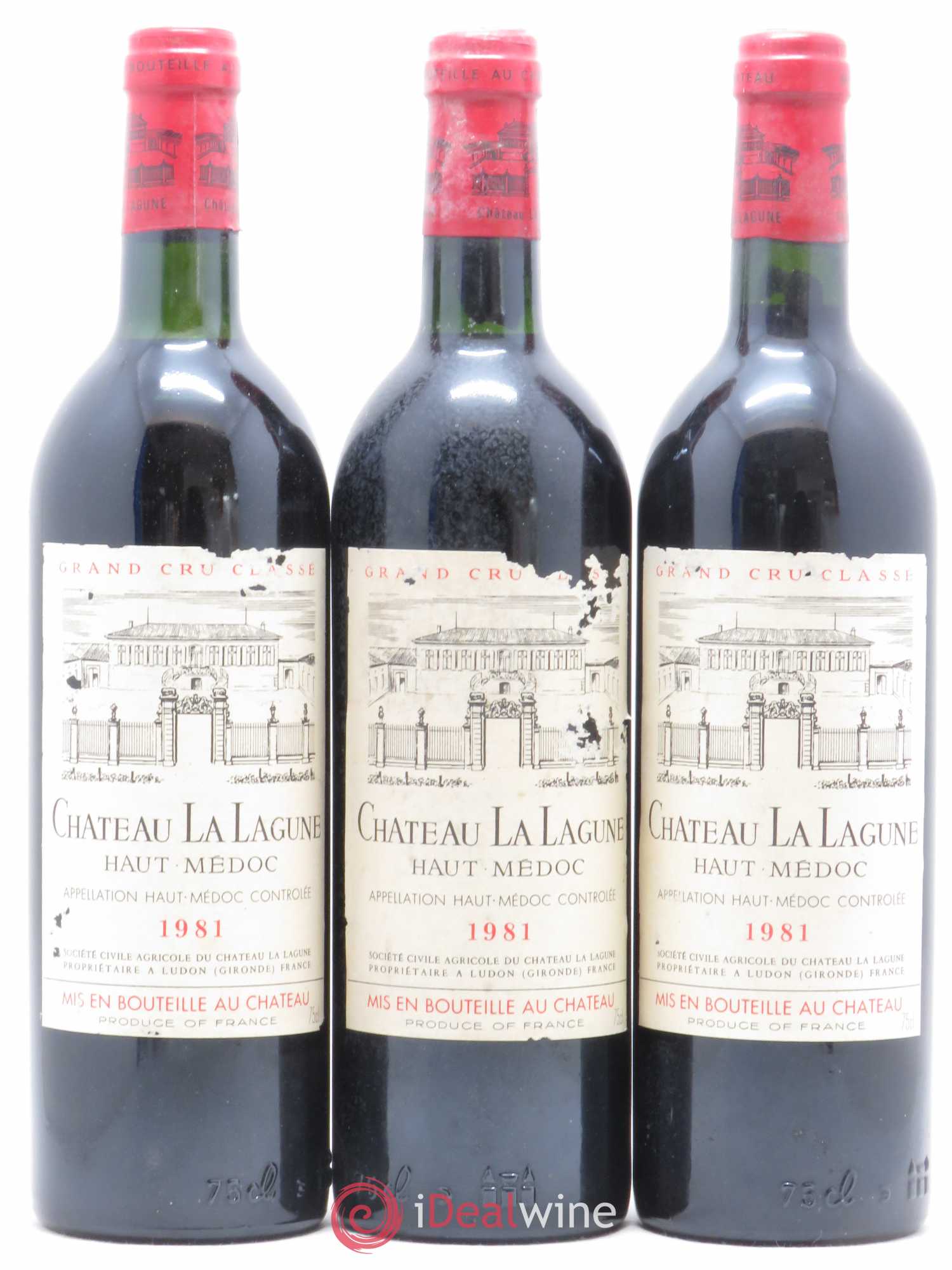 Château la Lagune 3ème Grand Cru Classé 1981 - Lot de 11 bouteilles - 1