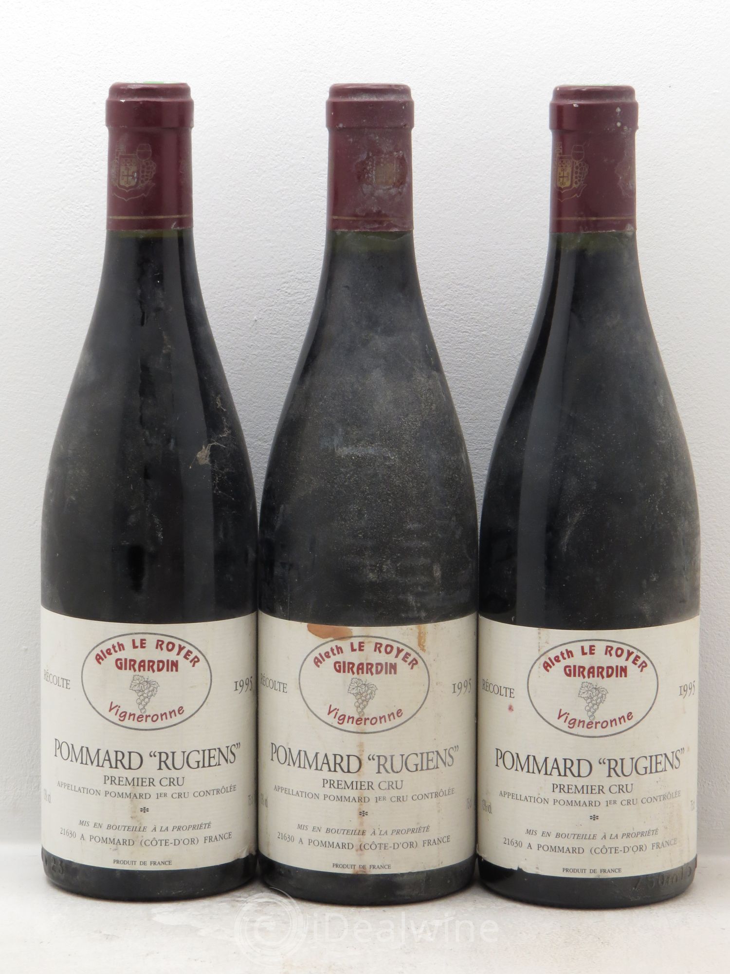 Pommard 1er Cru 1995 - Lot de 3 bouteilles - 0