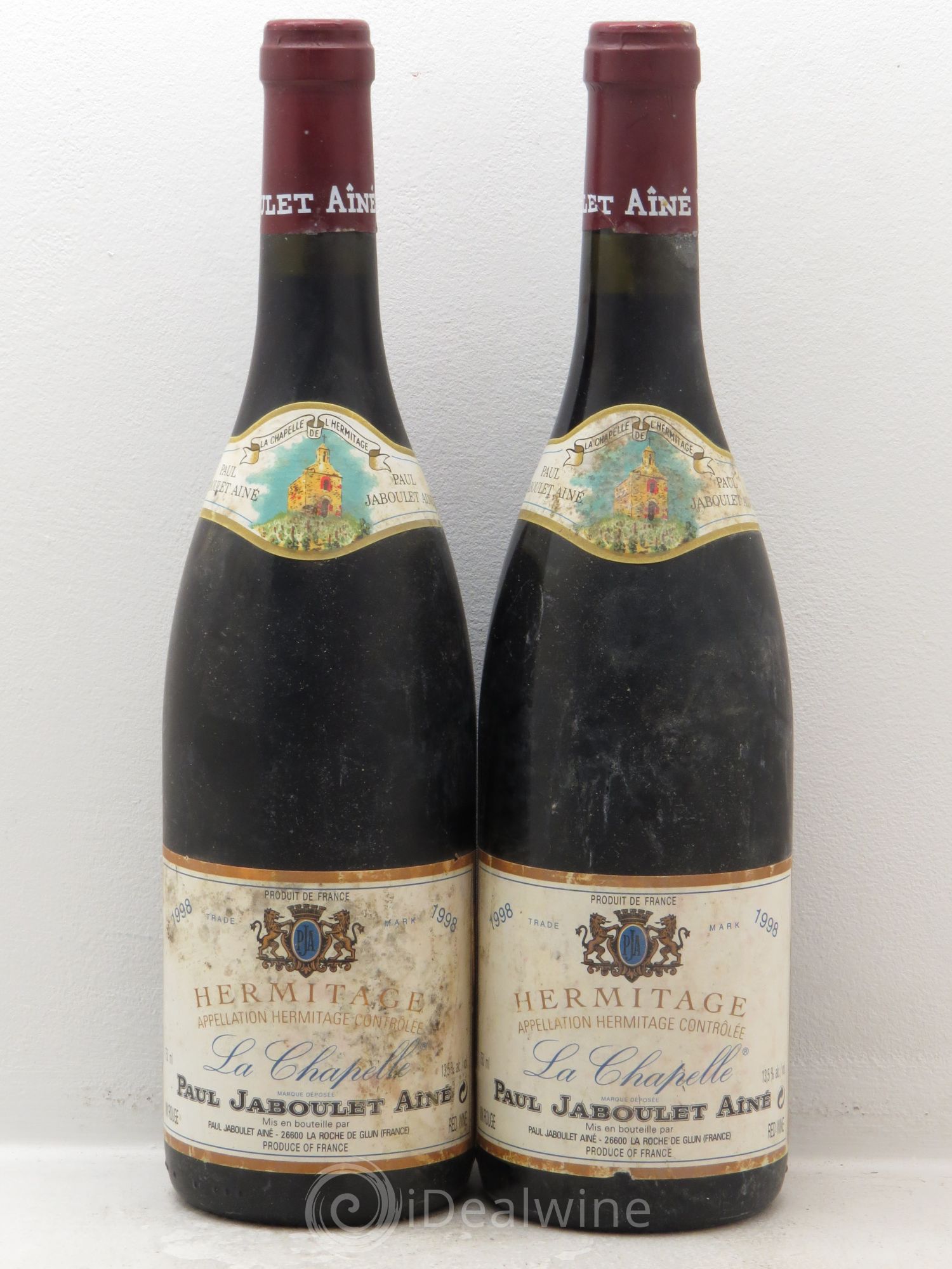 Hermitage La Chapelle Paul Jaboulet Ainé 1998 - Lot de 2 bouteilles - 0