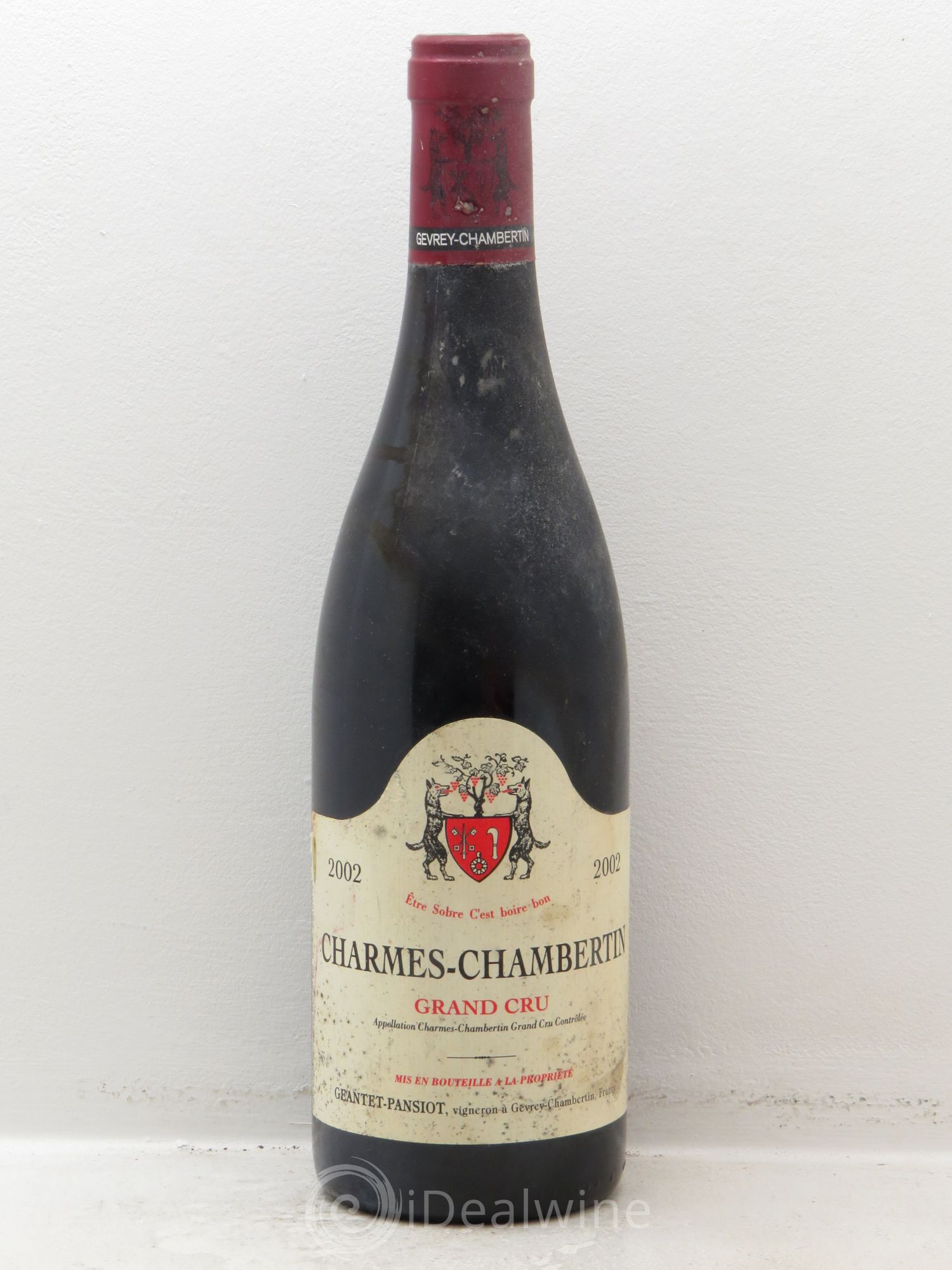 Charmes-Chambertin Grand Cru Geantet-Pansiot 2002 - Lot de 1 bouteille - 0