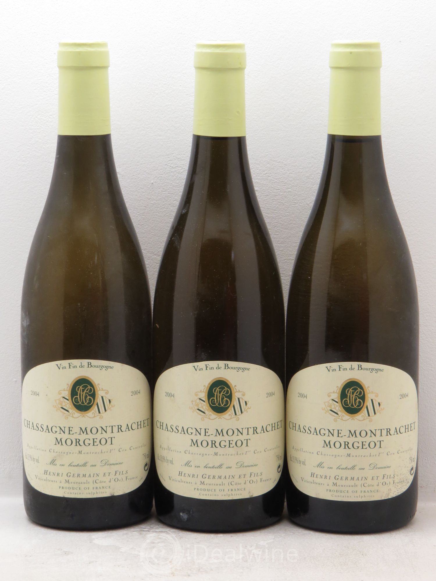 Chassagne-Montrachet 1er Cru 2004 - Lot de 3 bouteilles - 0