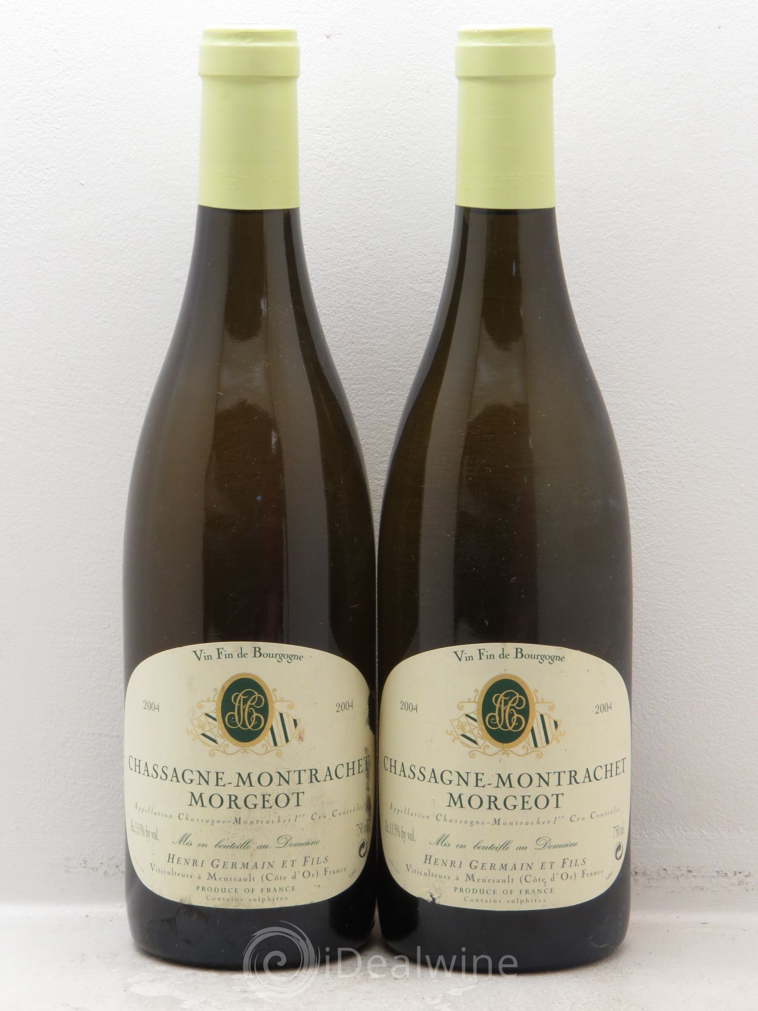 Chassagne-Montrachet 1er Cru 2004 - Lot de 2 bouteilles - 0