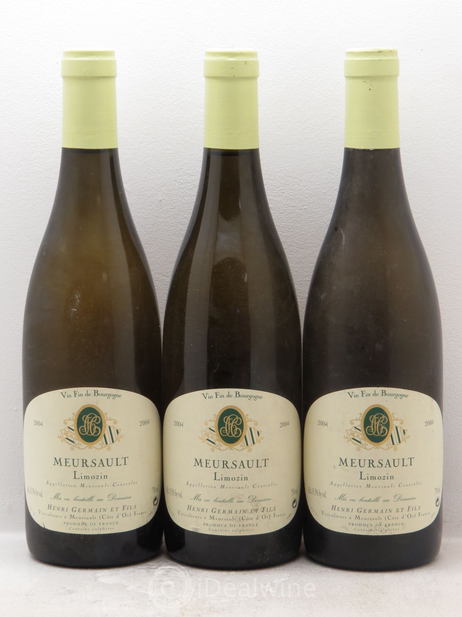 Meursault Limozin Henri Germain 2004 - Posten von 3 Flaschen - 0