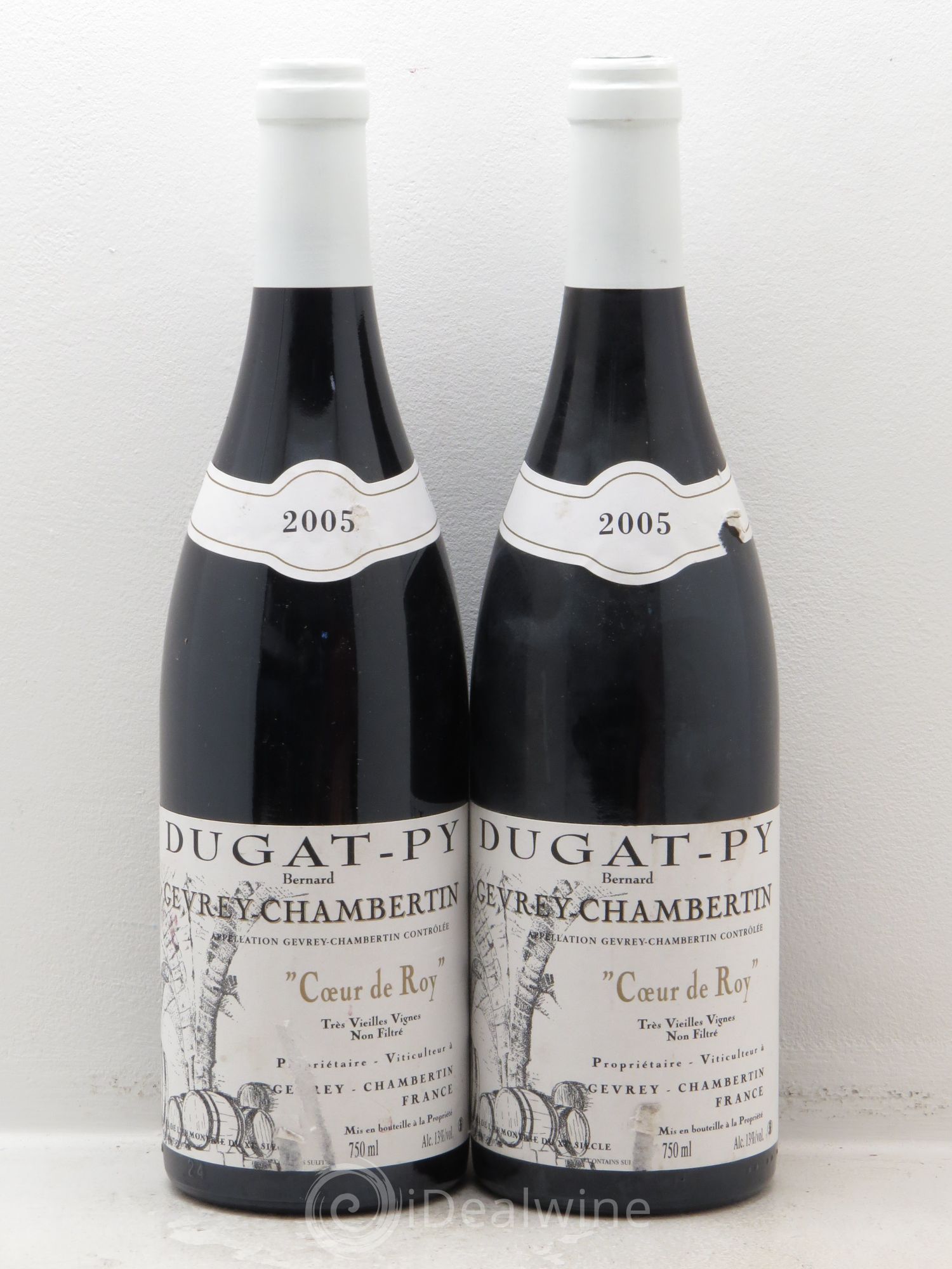 Gevrey-Chambertin Coeur de Roy Très Vieilles Vignes Dugat-Py 2005 - Posten von 2 Flaschen - 0