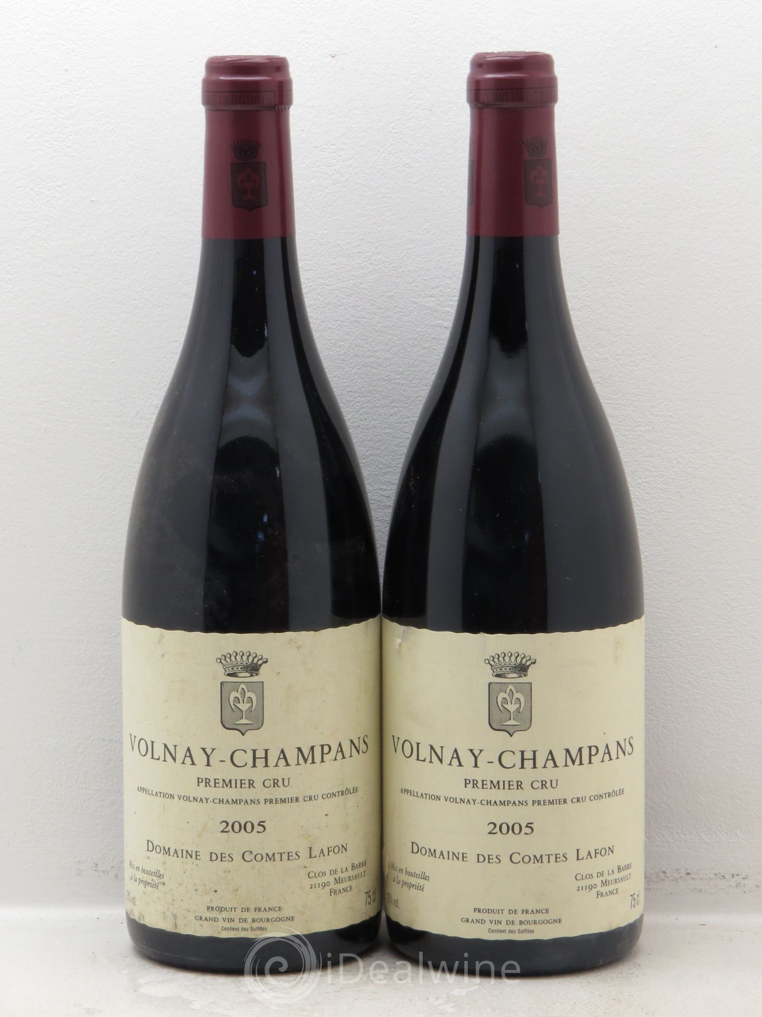 Volnay 1er Cru Champans Comtes Lafon (Domaine des) 2005 - Lot de 2 bouteilles - 0