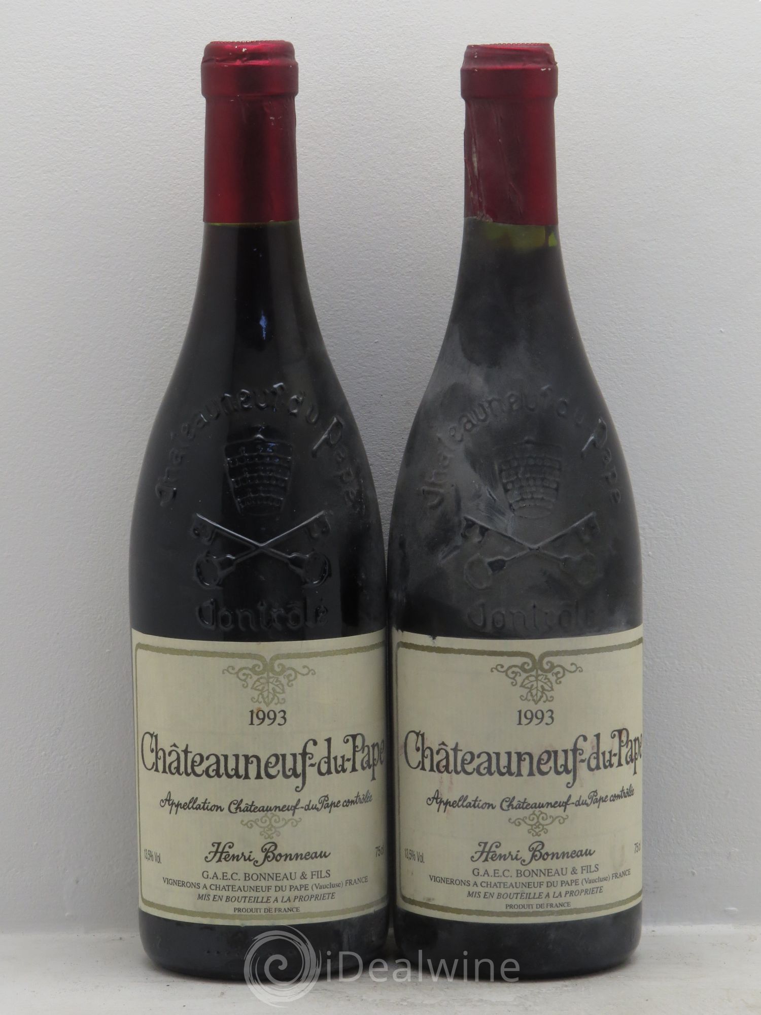 Châteauneuf-du-Pape Henri Bonneau Henri Bonneau & Fils 1993 - Lot de 2 bouteilles - 0