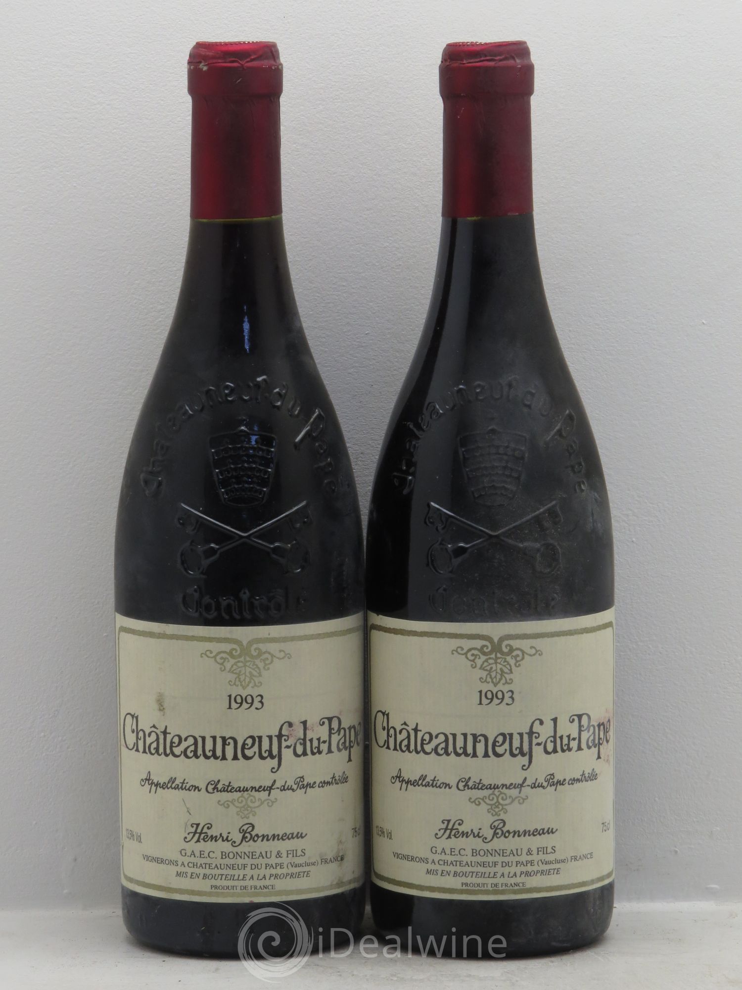 Châteauneuf-du-Pape Henri Bonneau Henri Bonneau & Fils 1993 - Lot de 2 bouteilles - 0