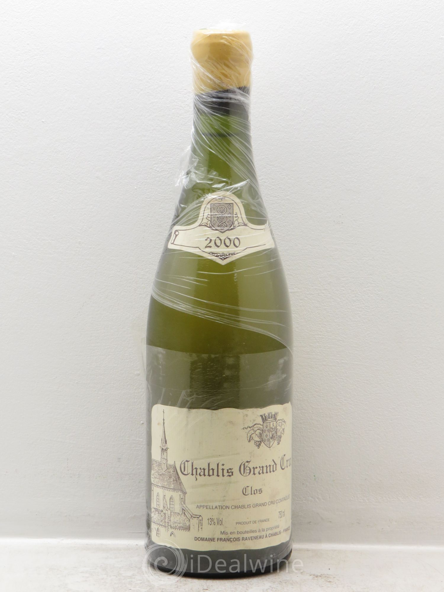Chablis Grand Cru Clos Raveneau (Domaine) 2000 - Lot de 1 bouteille - 0