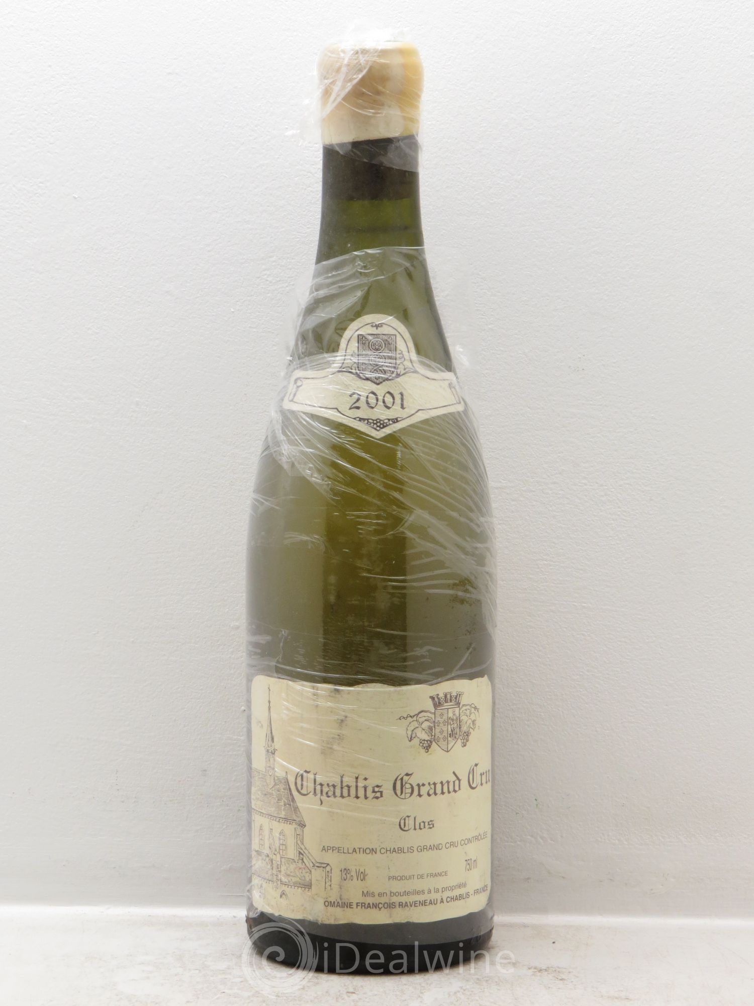 Chablis Grand Cru Clos Raveneau (Domaine) 2001 - Lot de 1 bouteille - 0