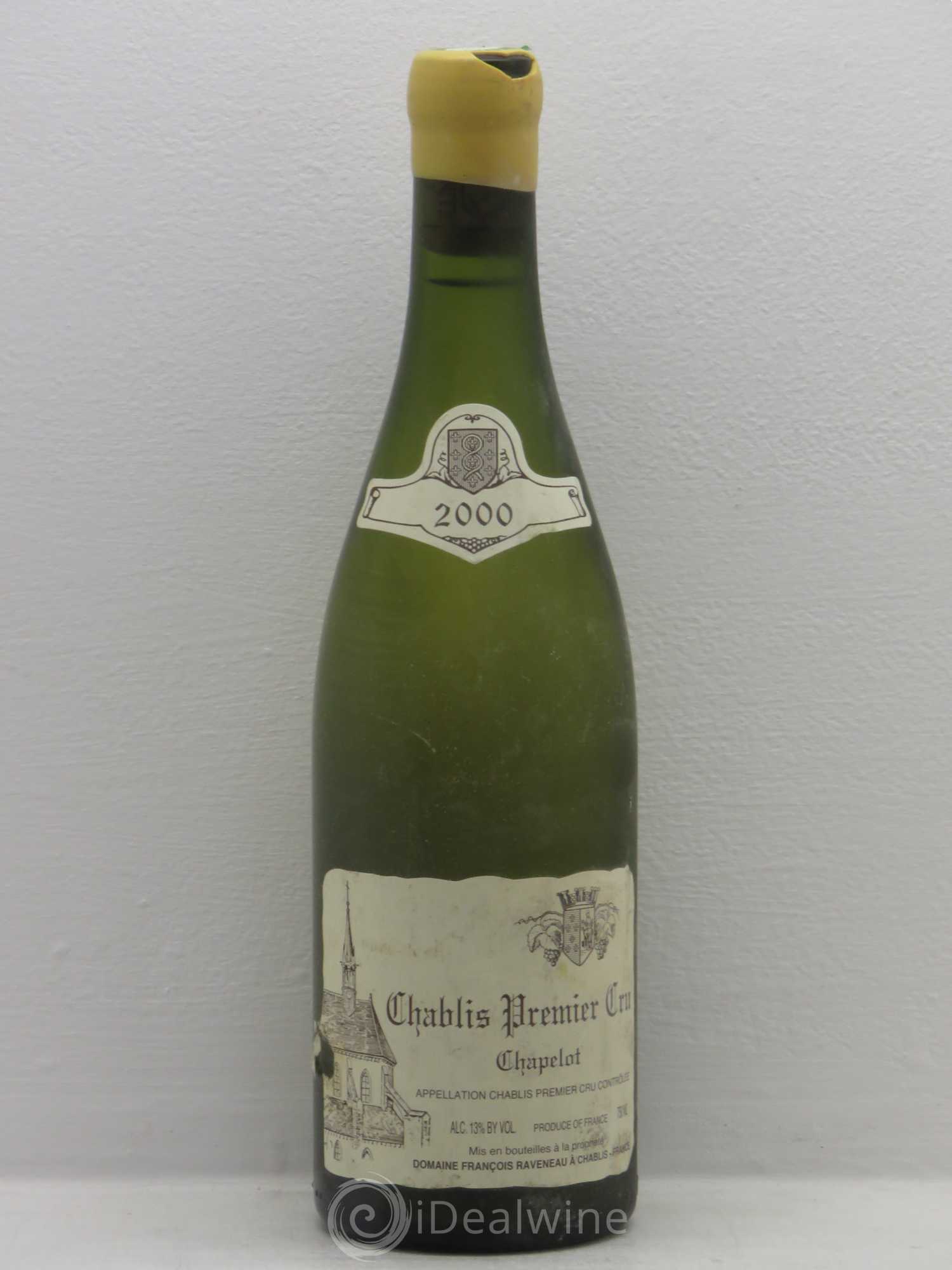 Chablis 1er Cru Chapelot Raveneau (Domaine) 2000 - Lot de 1 bouteille - 0