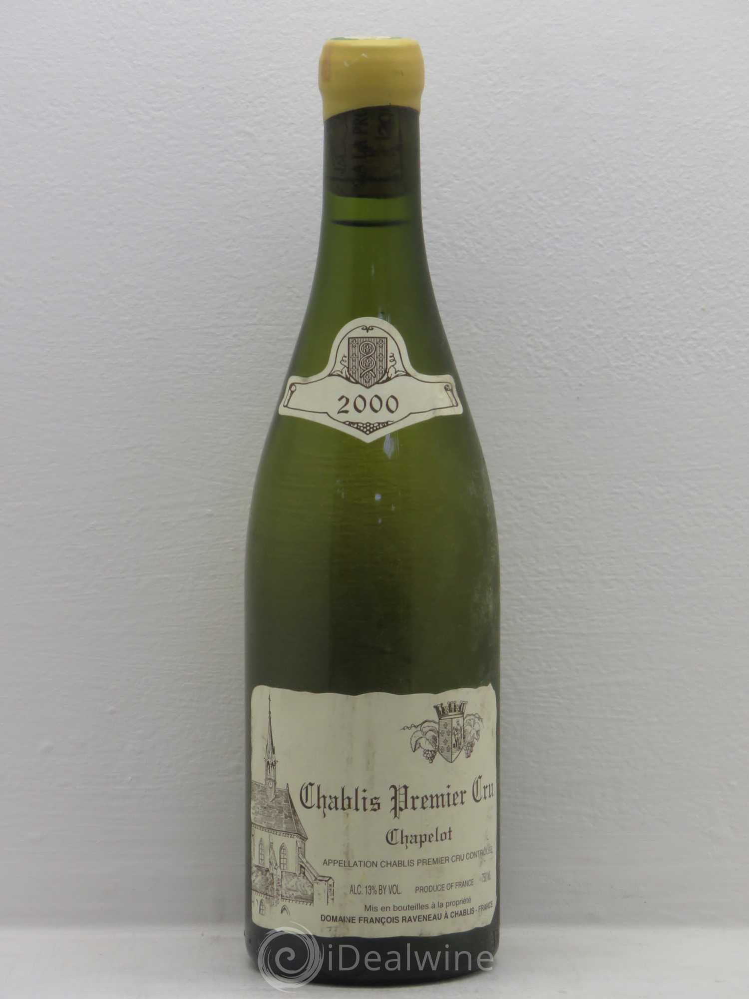 Chablis 1er Cru Chapelot Raveneau (Domaine) 2000 - Lot de 1 bouteille - 0