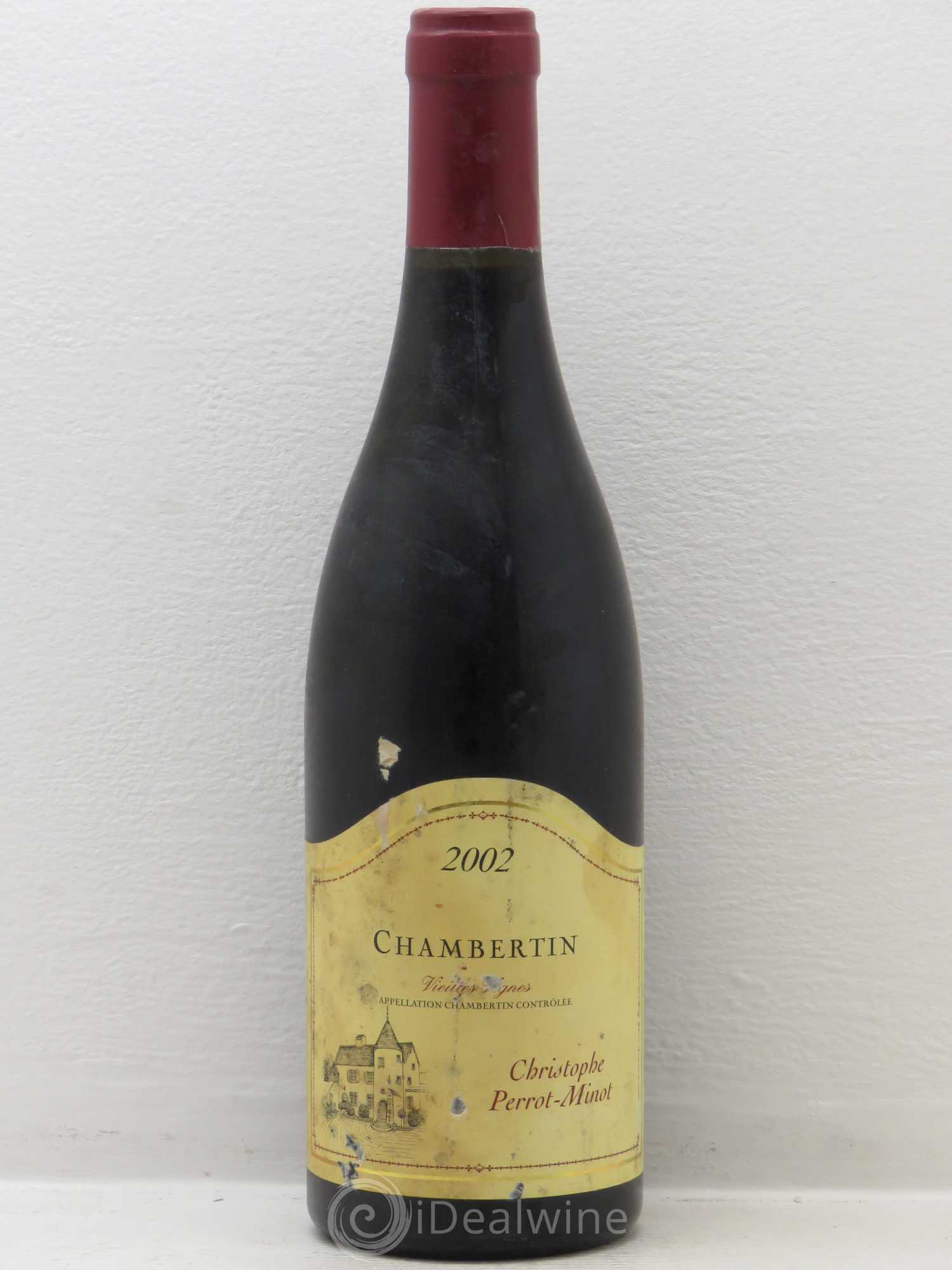 Chambertin Grand Cru Vieilles vignes Perrot-Minot 2002 - Lot de 1 bouteille - 0