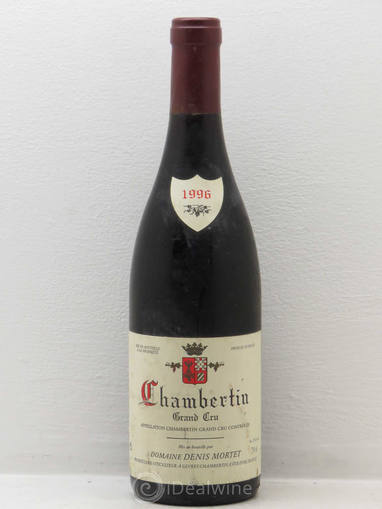 Chambertin Grand Cru Denis Mortet (Domaine) 1996 - Lot de 1 bouteille - 0