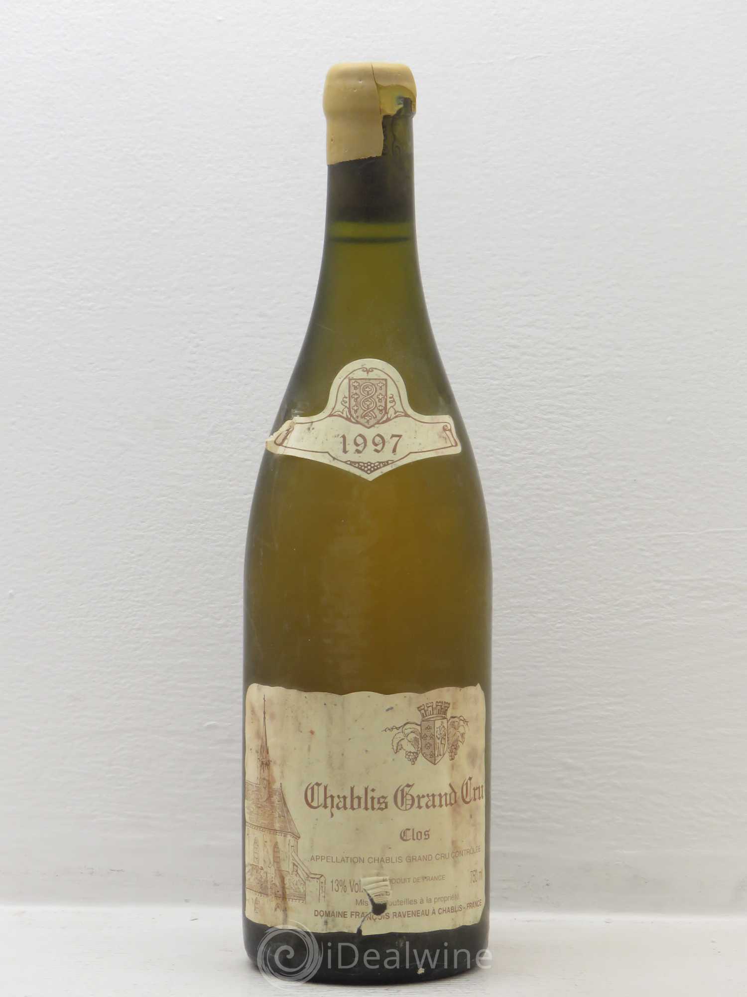 Chablis Grand Cru Clos Raveneau (Domaine) 1997 - Lot de 1 bouteille - 0