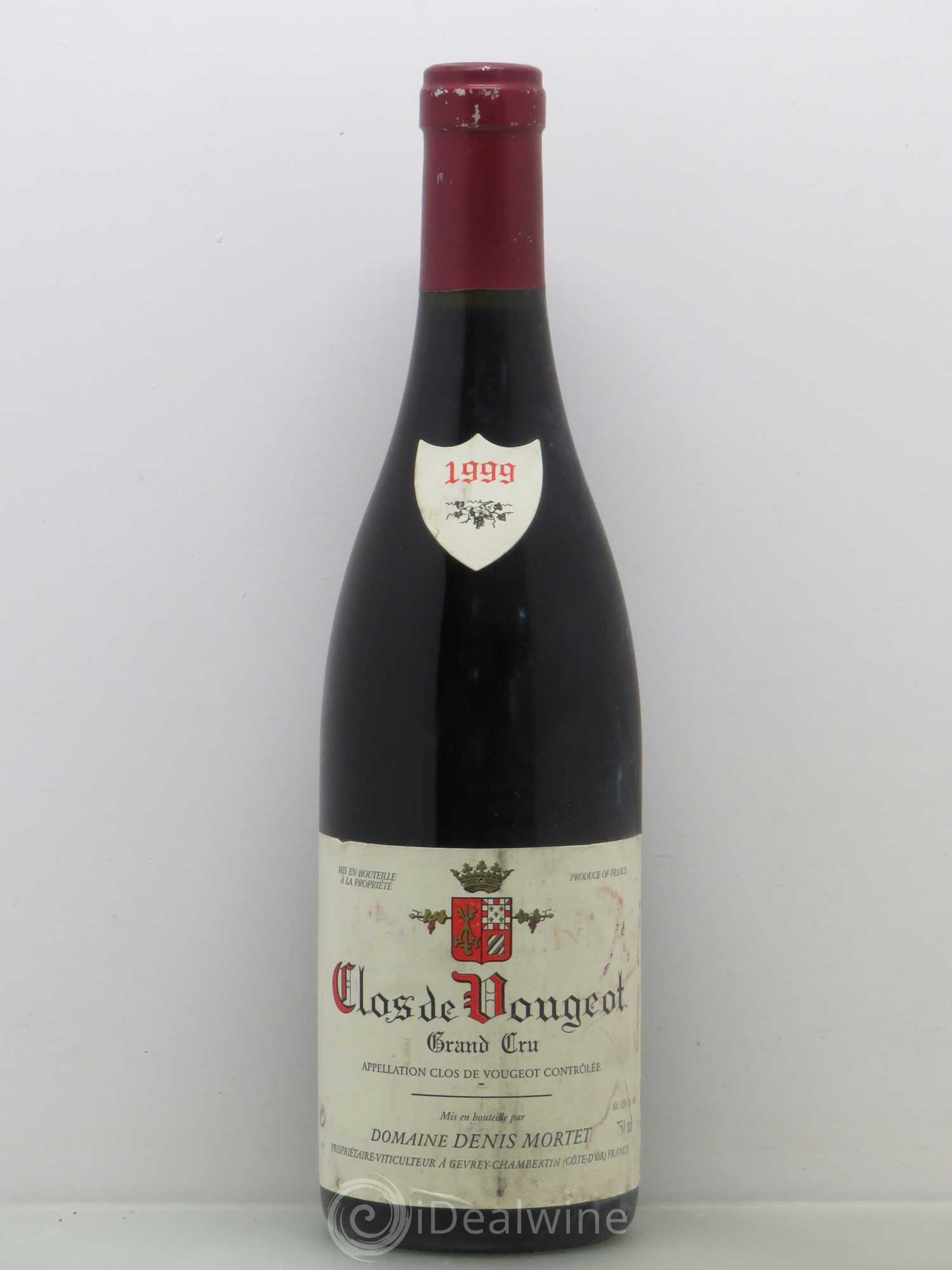 Clos de Vougeot Grand Cru Mortet 1999 - Lot de 1 bouteille - 0