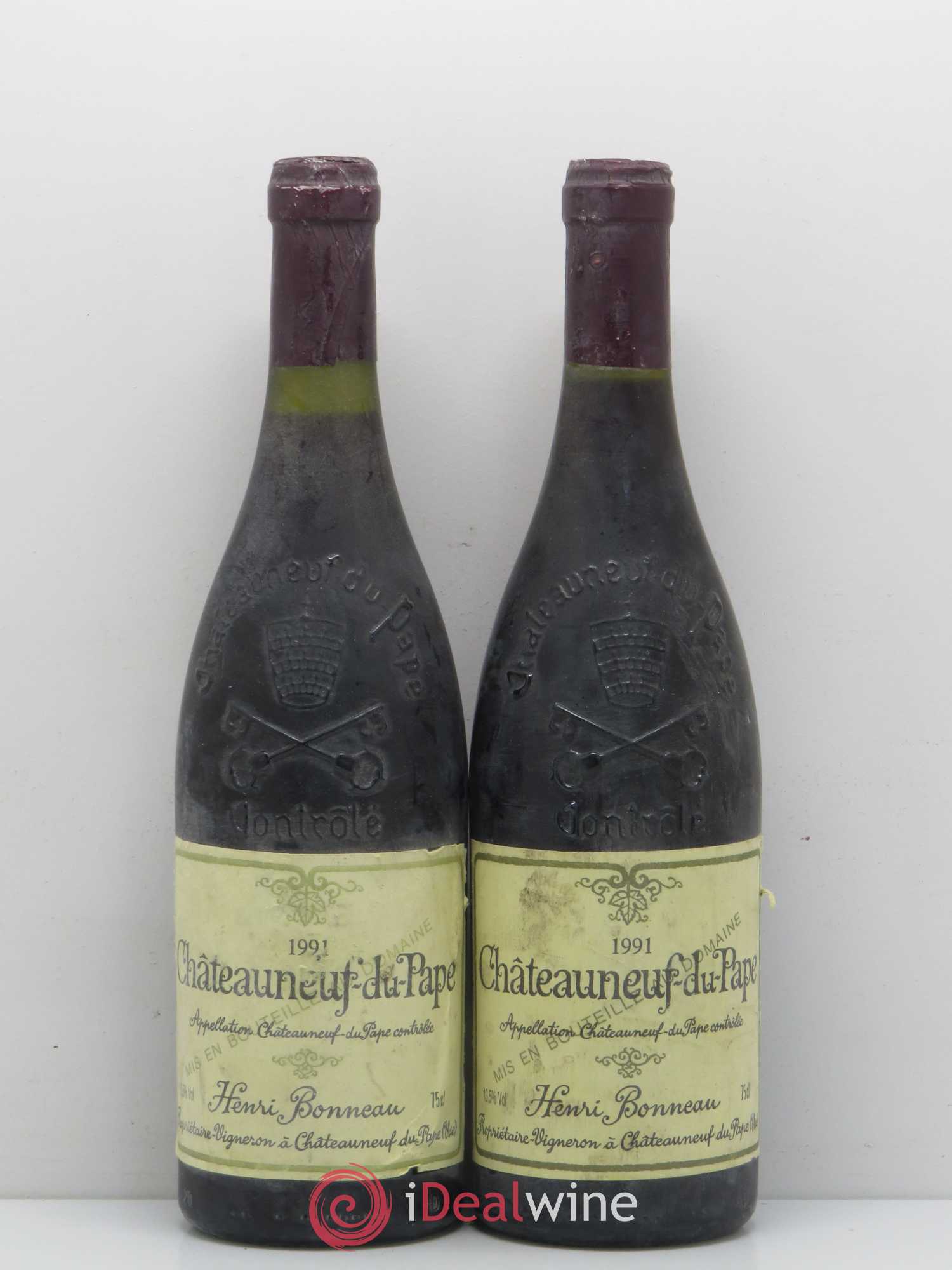 Châteauneuf-du-Pape Henri Bonneau Henri Bonneau & Fils 1991 - Lot de 2 bouteilles - 0