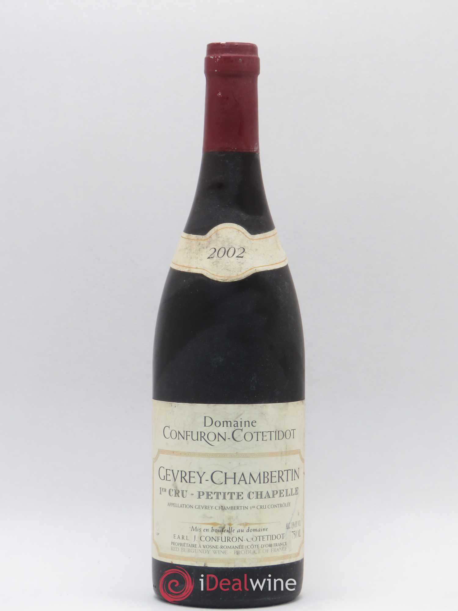 Gevrey-Chambertin 1er Cru Petite Chapelle Confuron-Cotetidot 2002 - Lot de 1 bouteille - 0