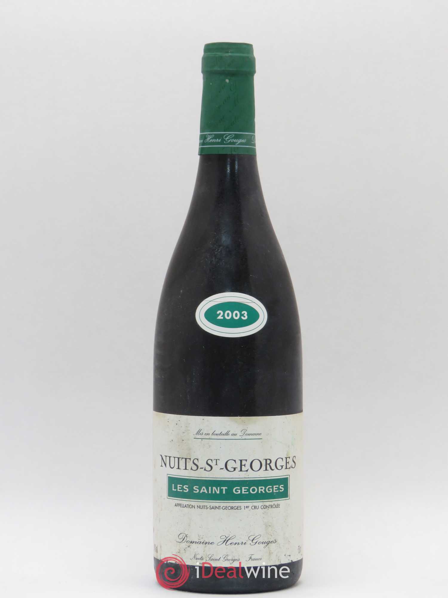 Nuits-Saint-Georges 1er Cru Les Saints Georges Henri Gouges 2003 - Lot de 1 bouteille - 0