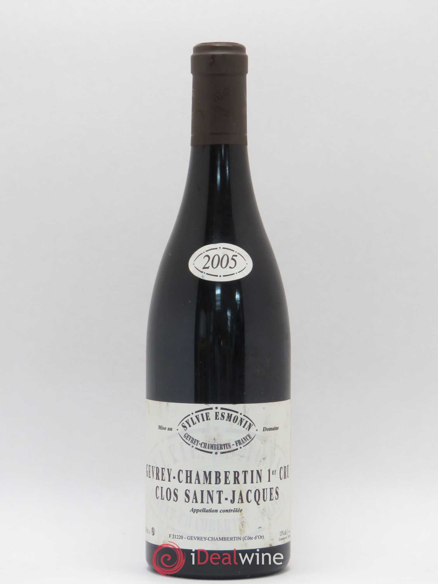 Gevrey-Chambertin 1er Cru Clos Saint Jacques Sylvie Esmonin 2005 - Posten von 1 Flasche - 0