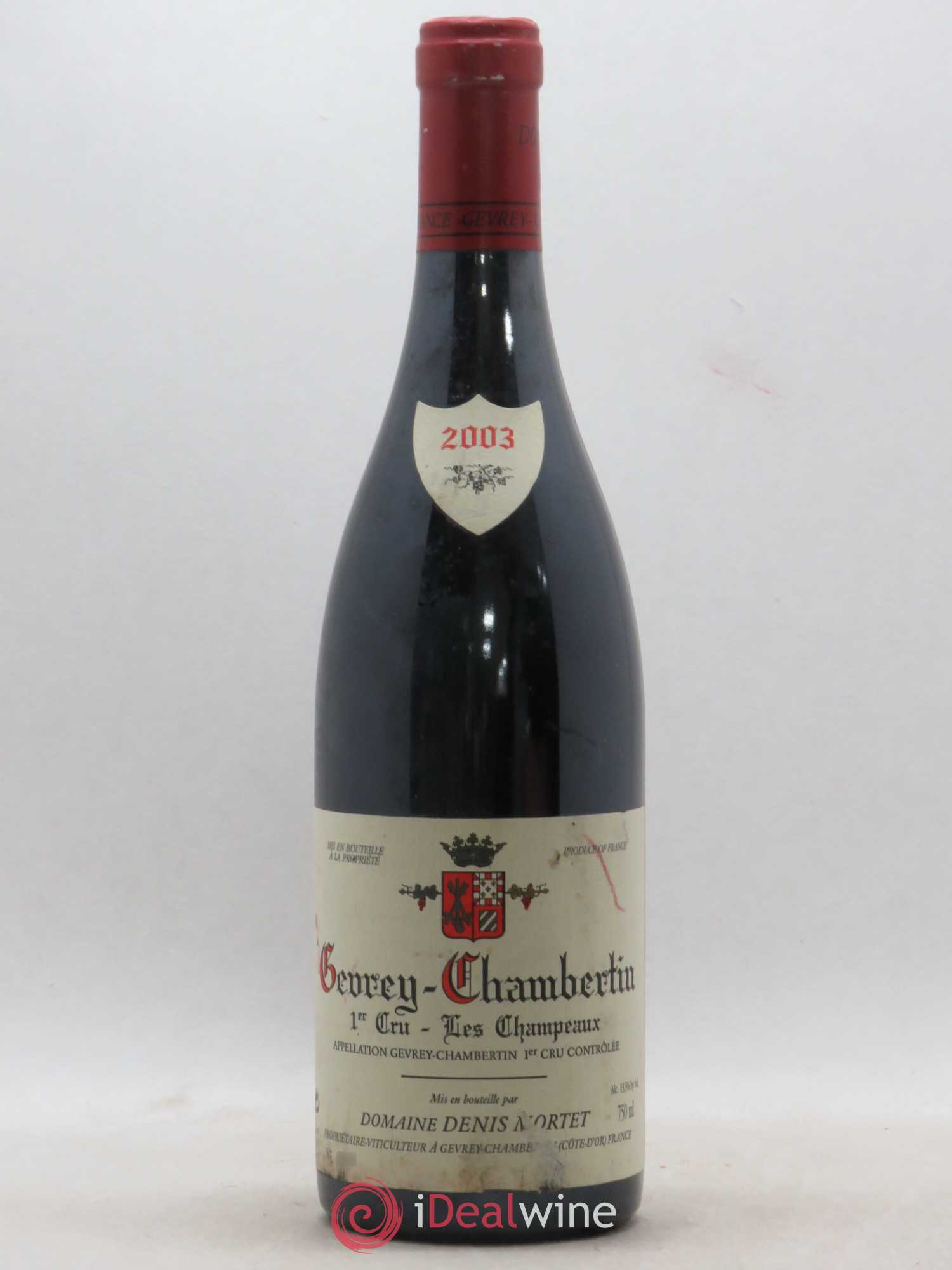 Gevrey-Chambertin 1er Cru Les Champeaux Denis Mortet (Domaine) 2003 - Lot de 1 bouteille - 0