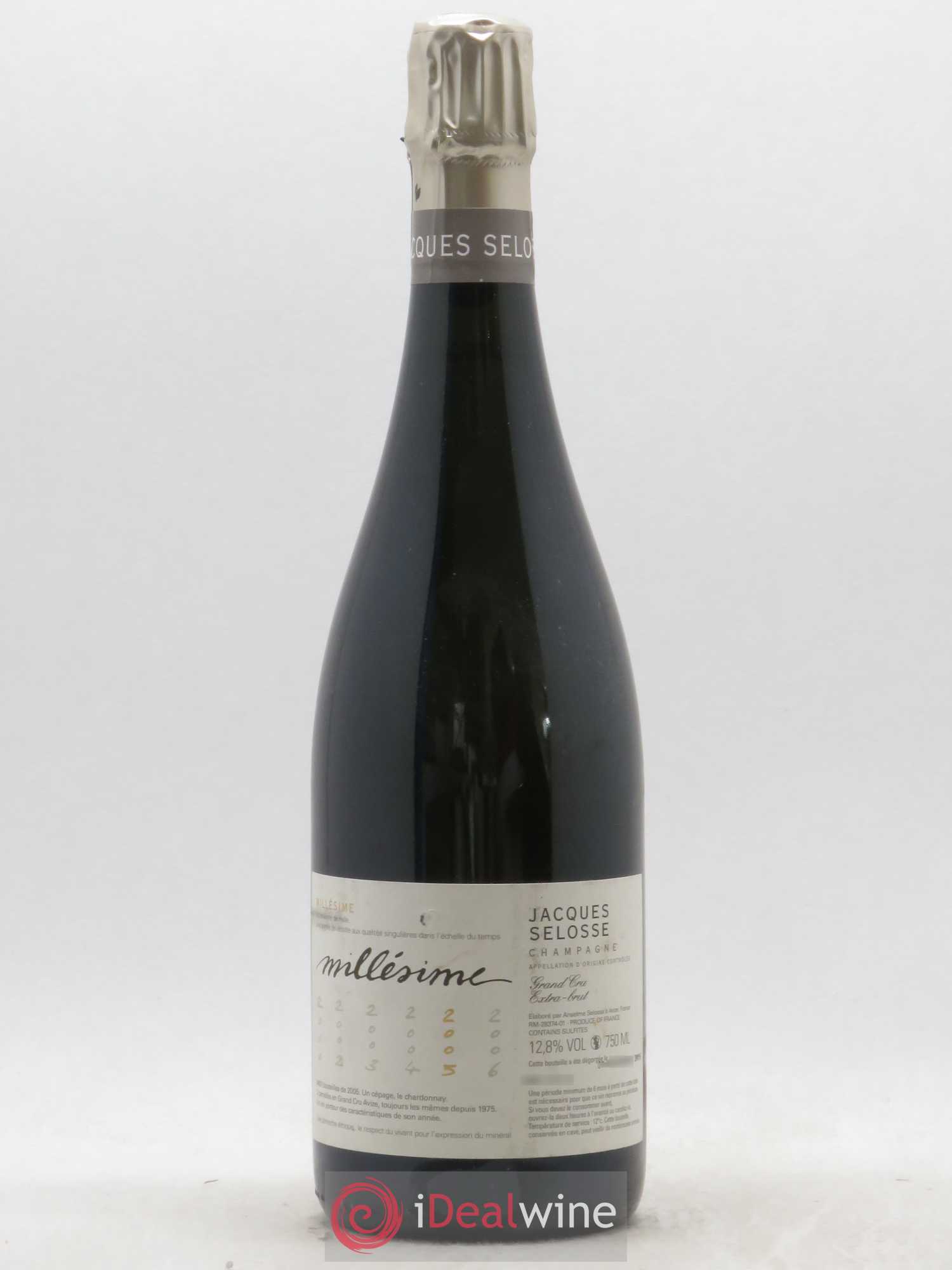 Blanc de Blancs Grand Cru Extra-Brut Jacques Selosse 2005 - Lot de 1 bouteille - 0