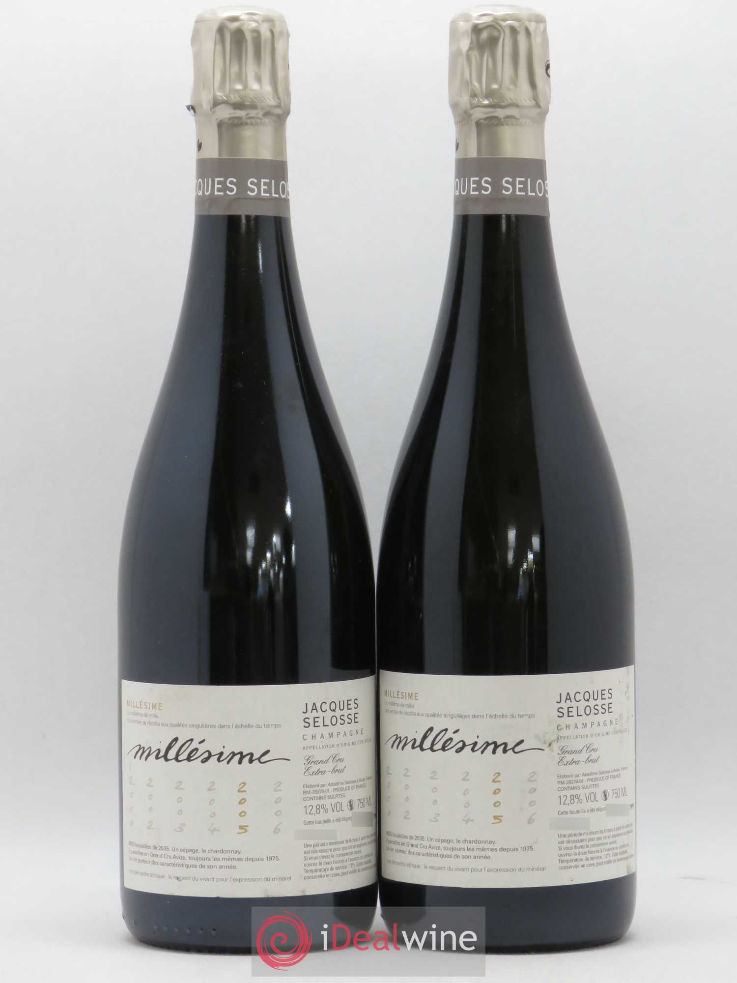 Blanc de Blancs Grand Cru Extra-Brut Jacques Selosse 2005 - Lot of 2 bottles - 0
