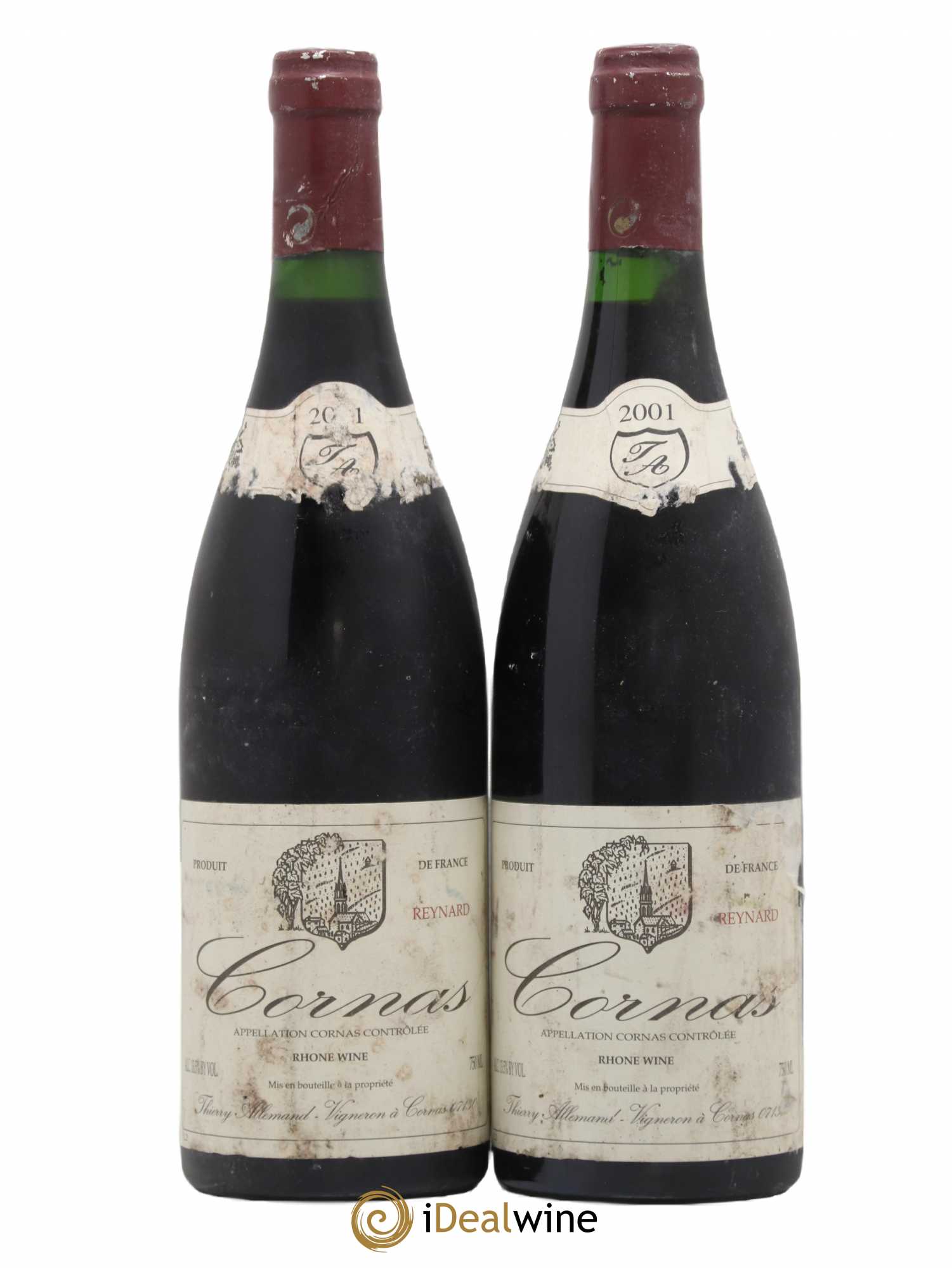 Cornas Reynard Thierry Allemand 2001 - Lot de 2 bouteilles - 0
