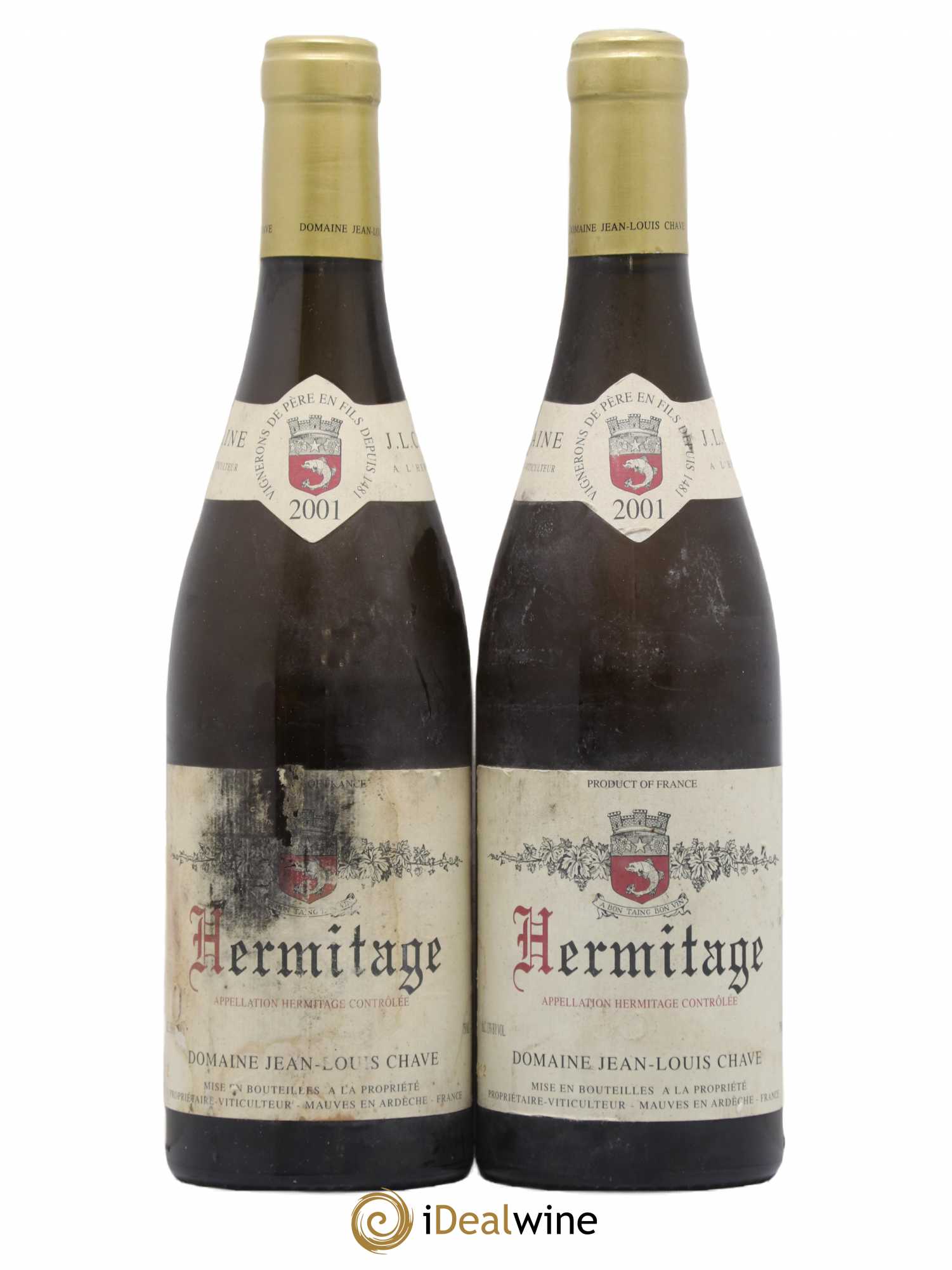 Hermitage Jean-Louis Chave 2001 - Lot de 2 bouteilles - 0