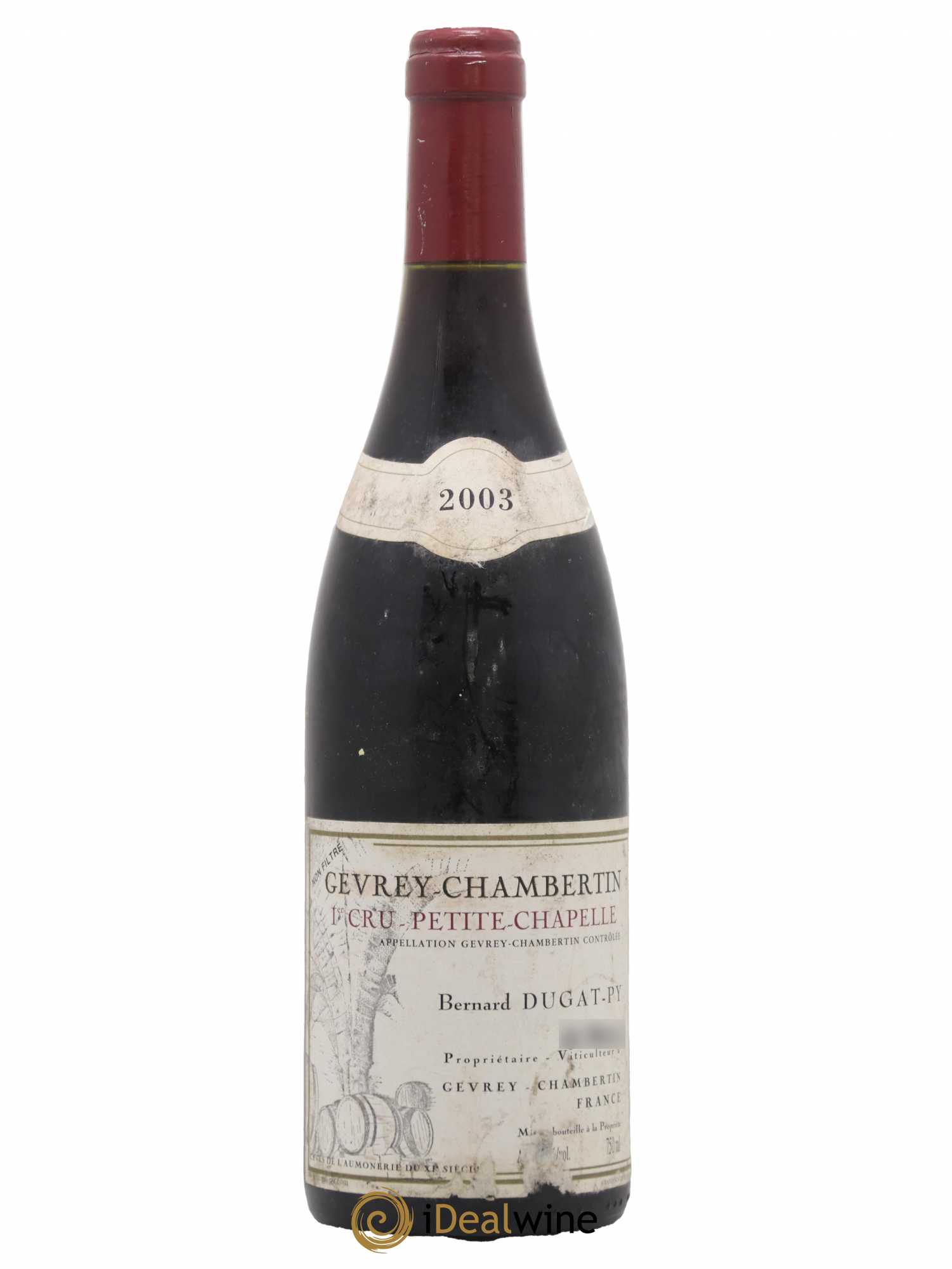 Gevrey-Chambertin 1er Cru Petite Chapelle Dugat Py 2003 - Lot de 1 bouteille - 0