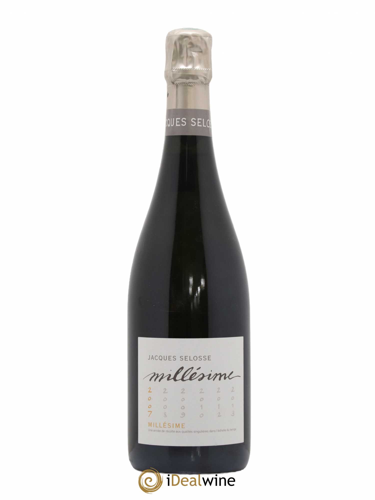 1er Cru Millésimé Extra-Brut Jacques Selosse 2007 - Lot de 1 bouteille - 0