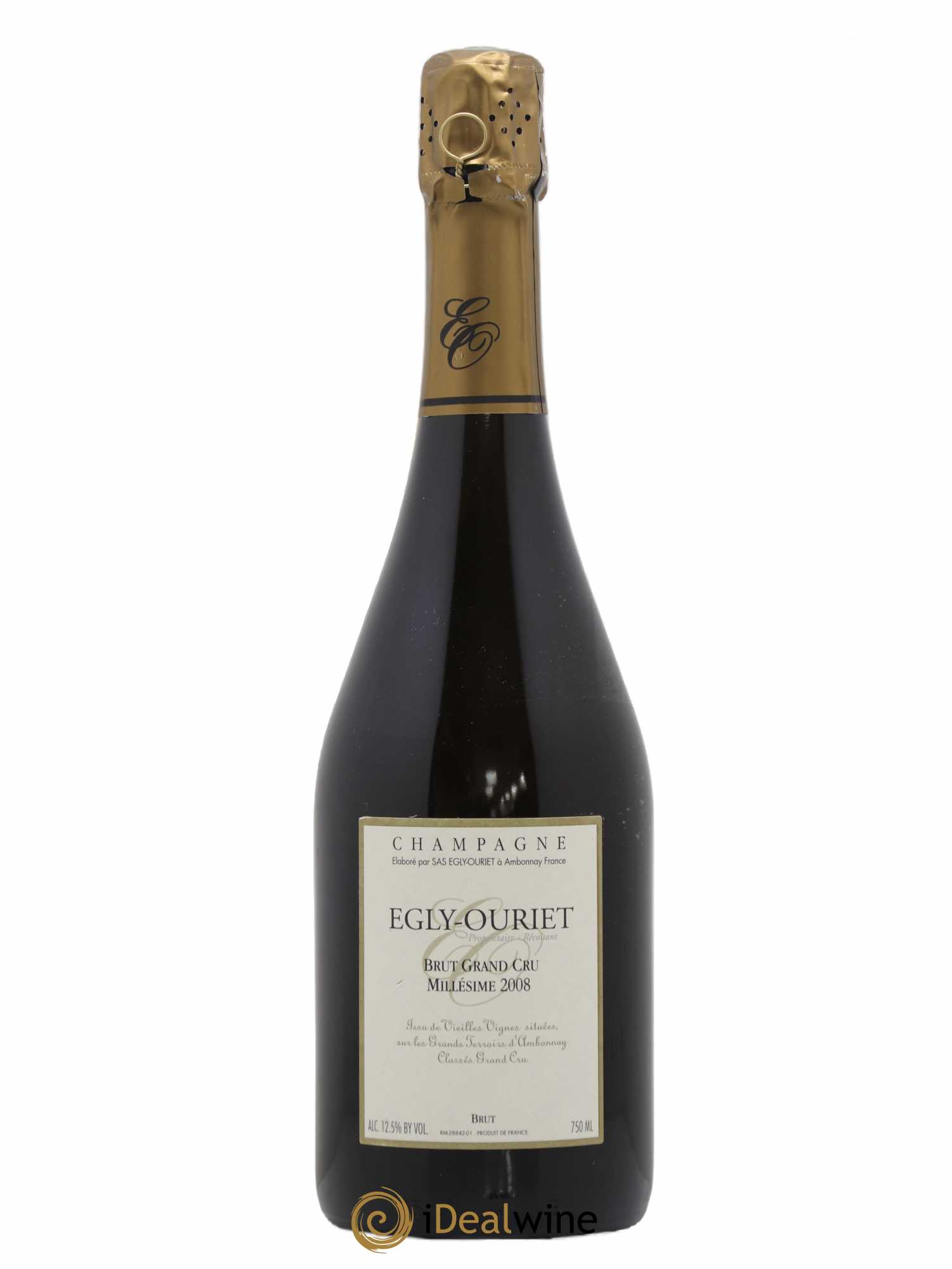 Ambonnay Vieilles Vignes Brut Millésimé Egly-Ouriet 2008 - Lot de 1 bouteille - 0