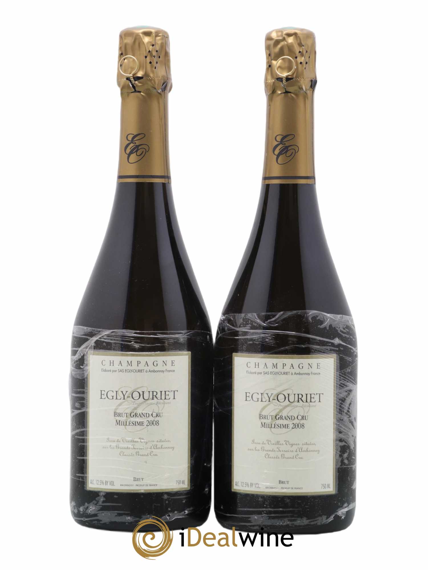 Ambonnay Vieilles Vignes Brut Millésimé Egly-Ouriet 2008 - Lot of 2 bottles - 0
