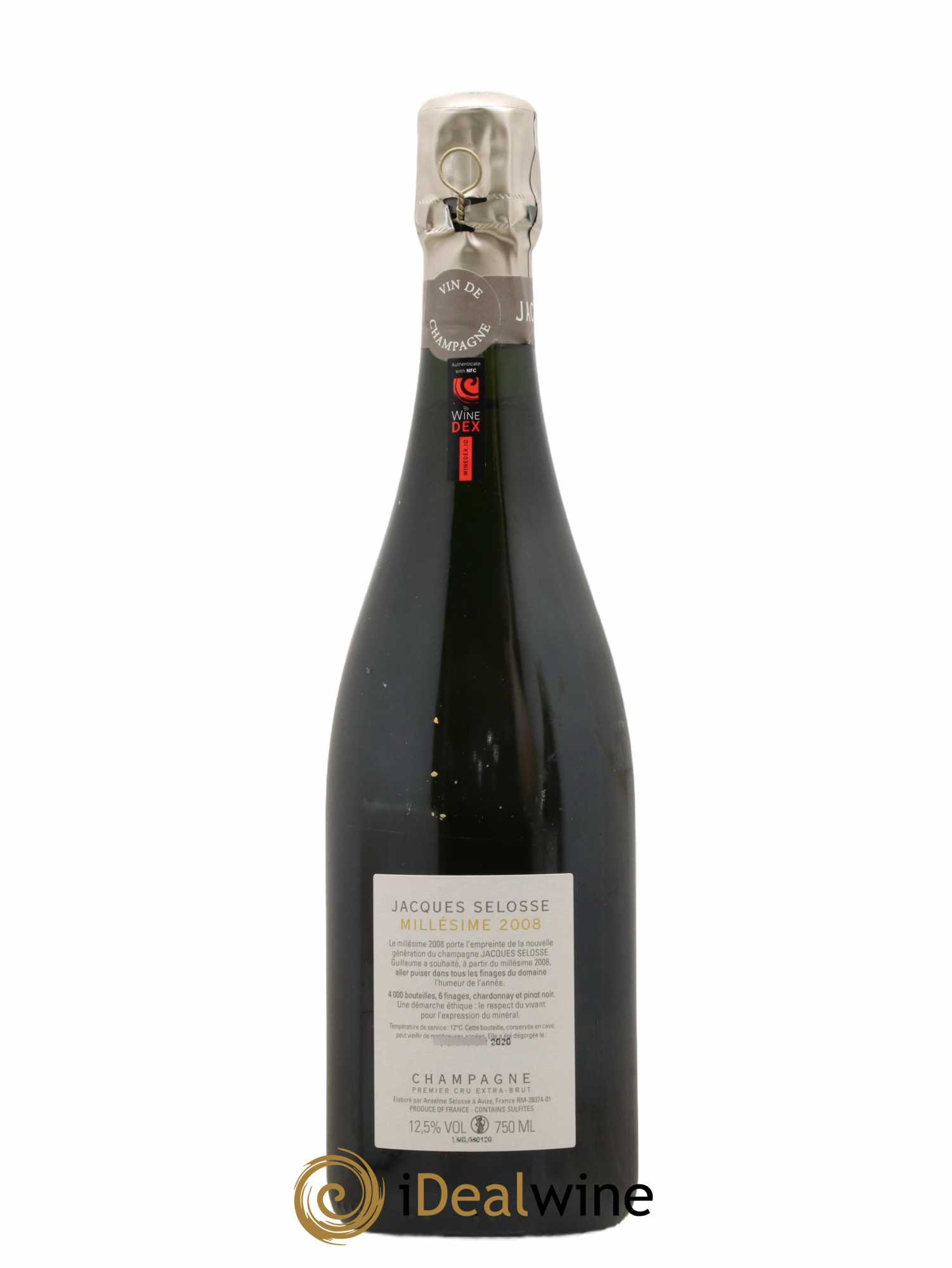 1er Cru Millésimé Extra-Brut Jacques Selosse 2008 - Lot de 1 bouteille - 1