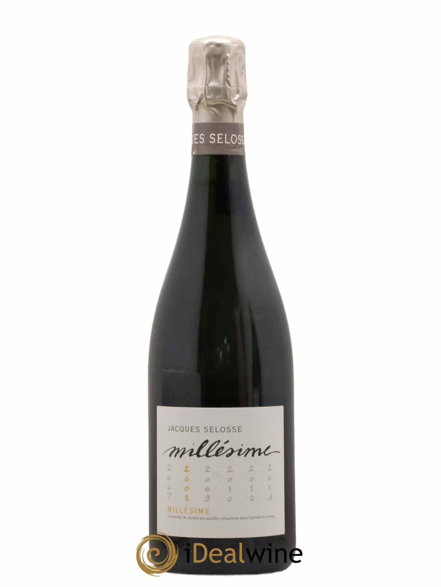 1er Cru Millésimé Extra-Brut Jacques Selosse 2008 - Lot de 1 bouteille - 0