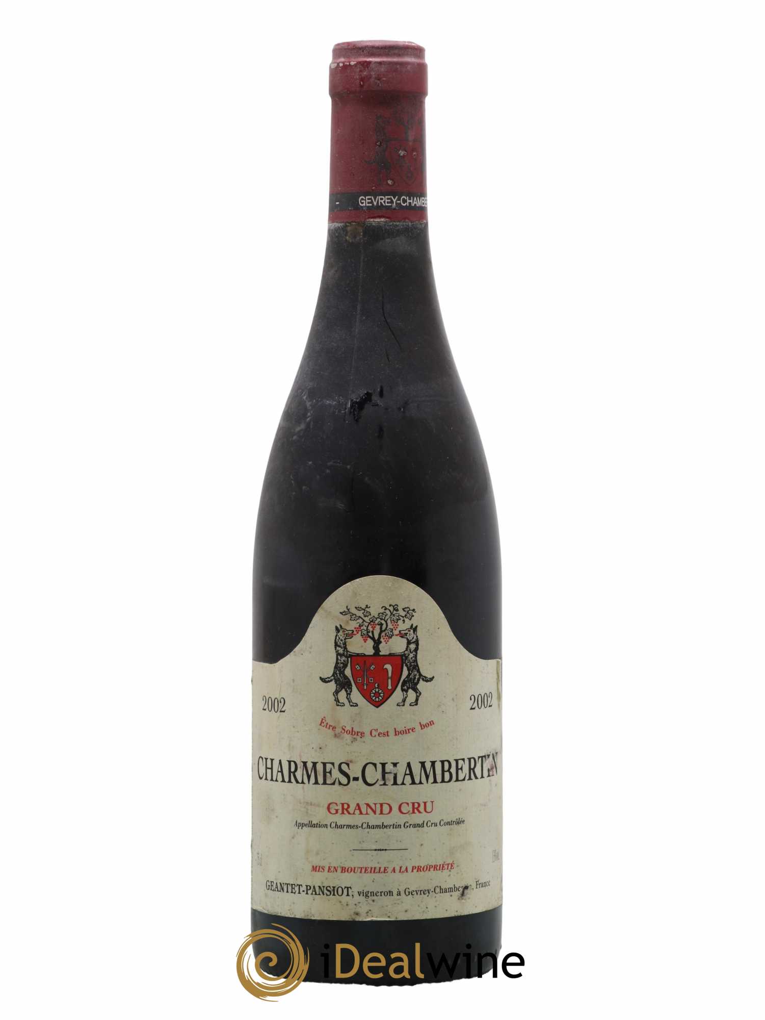 Charmes-Chambertin Grand Cru Geantet-Pansiot 2002 - Lot de 1 bouteille - 0