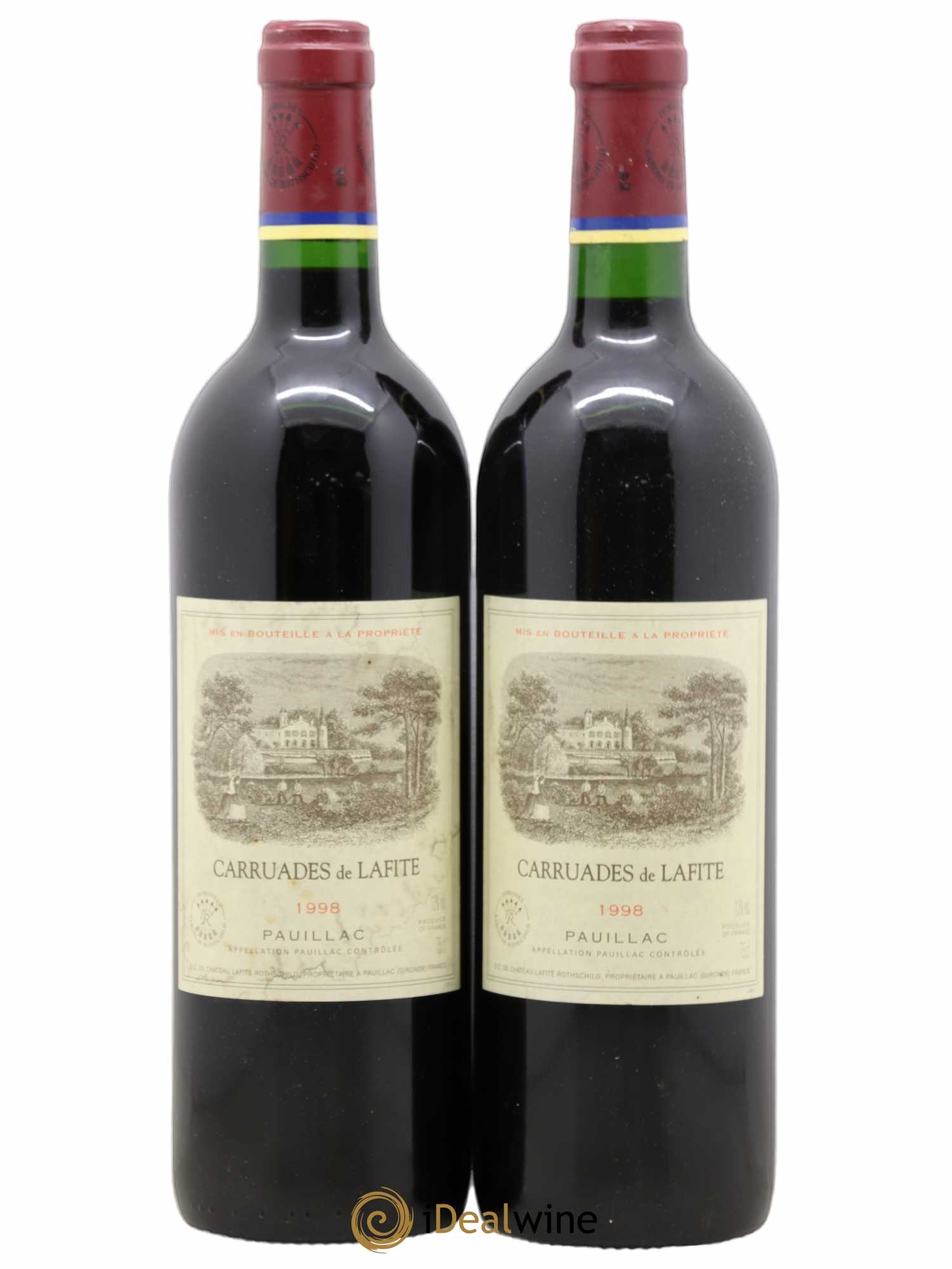 Carruades de Lafite Rothschild Second Vin 1998 - Lot de 2 bouteilles - 0