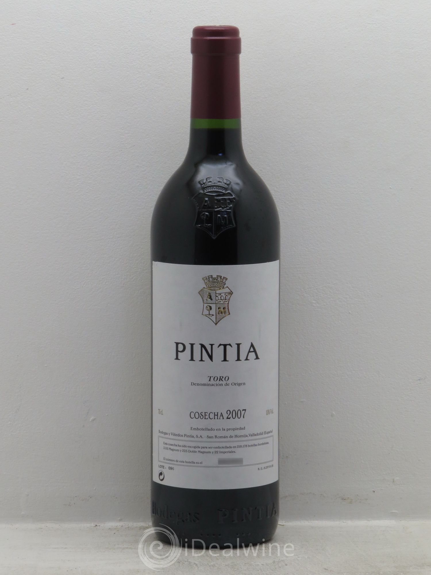 Toro DO Vega Sicilia Pintia Famille Alvarez 2007 - Lot de 1 bouteille - 0