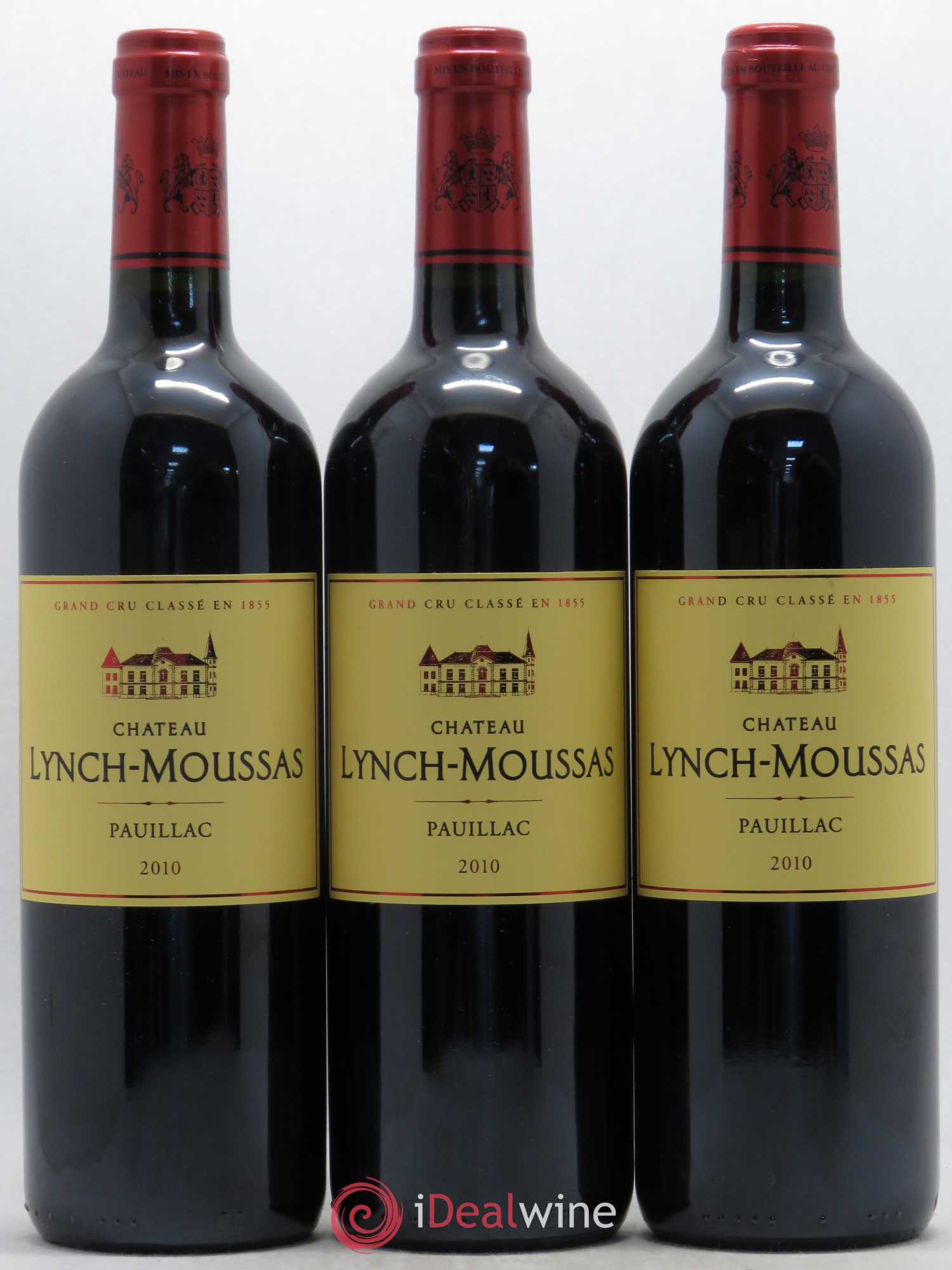 Château Lynch Moussas 5ème Grand Cru Classé 2010 - Lot de 3 bouteilles - 0