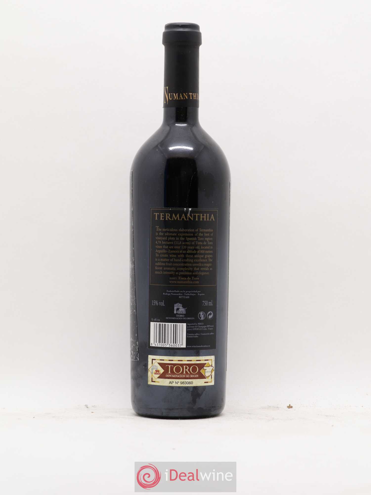 Toro DO Bodega Numanthia Termanthia 2010 - Lot de 1 bouteille - 1