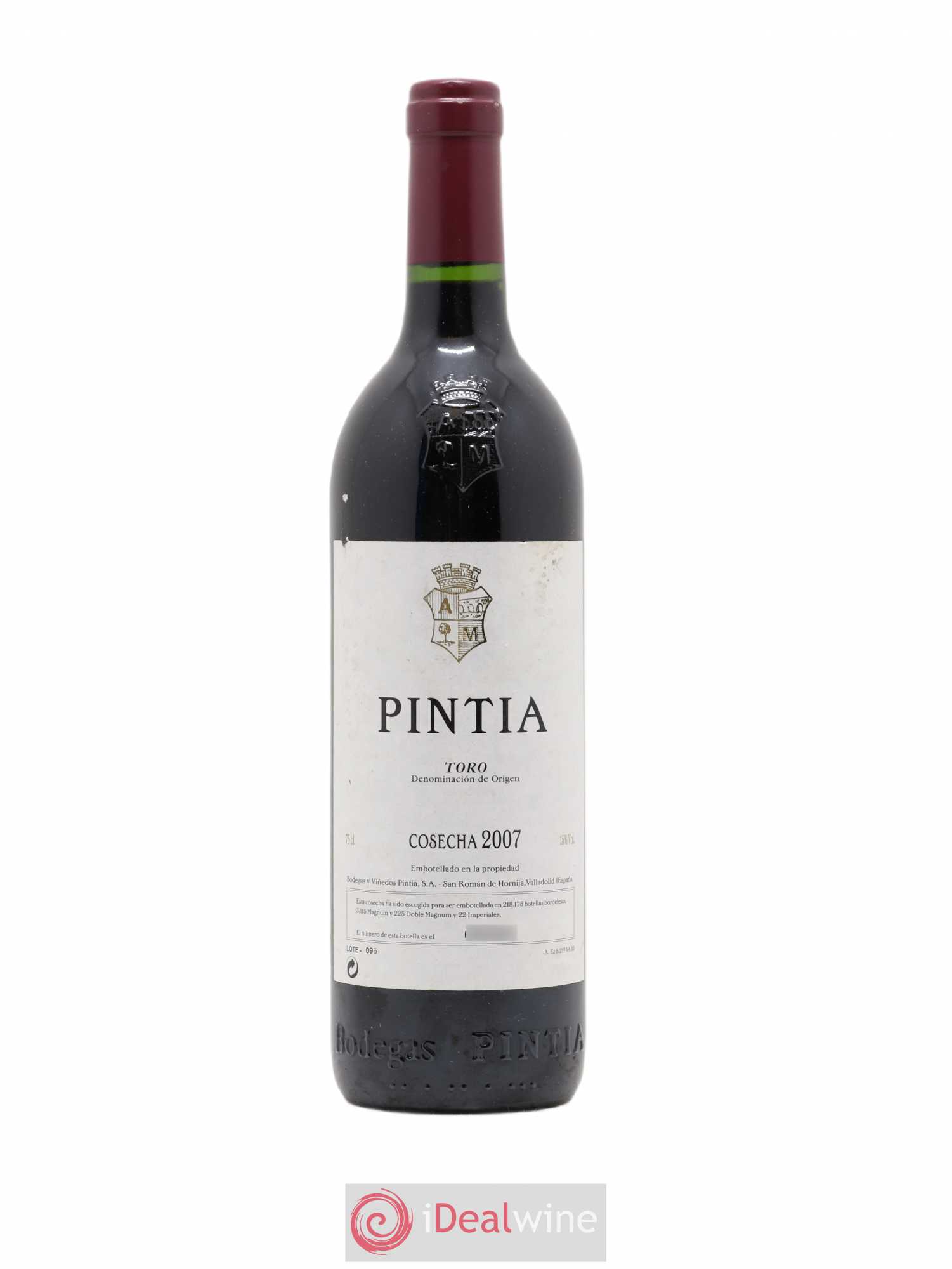 Toro DO Vega Sicilia Pintia Famille Alvarez 2007 - Lot de 1 bouteille - 0