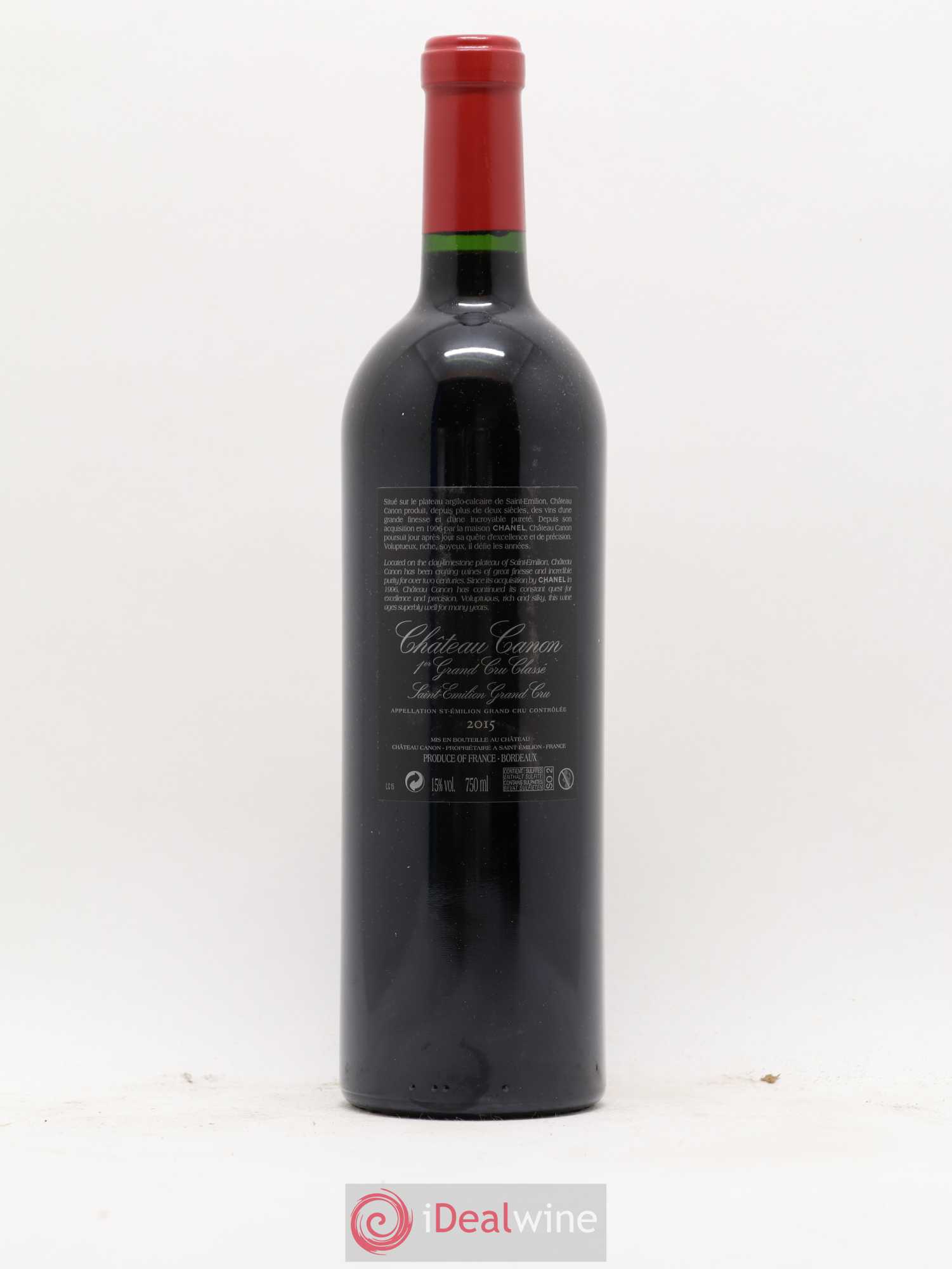 Château Canon 1er Grand Cru Classé B 2015 - Lot de 1 bouteille - 1