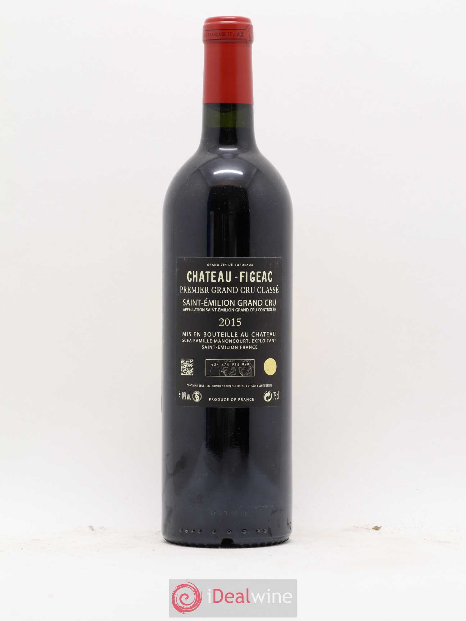 Château Figeac 1er Grand Cru Classé A 2015 - Lot de 1 bouteille - 1
