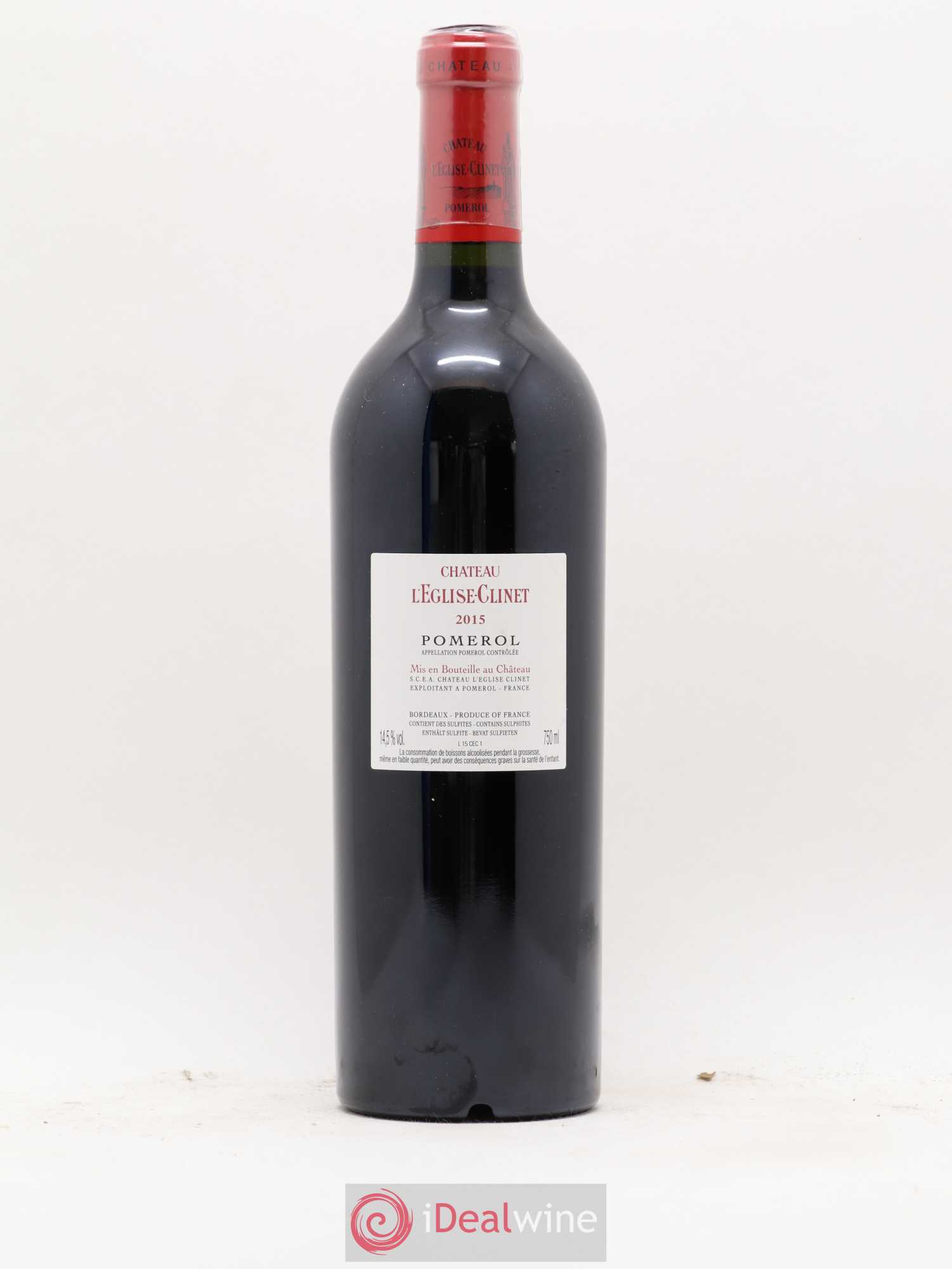 Château l' Église Clinet 2015 - Lot de 1 bouteille - 1