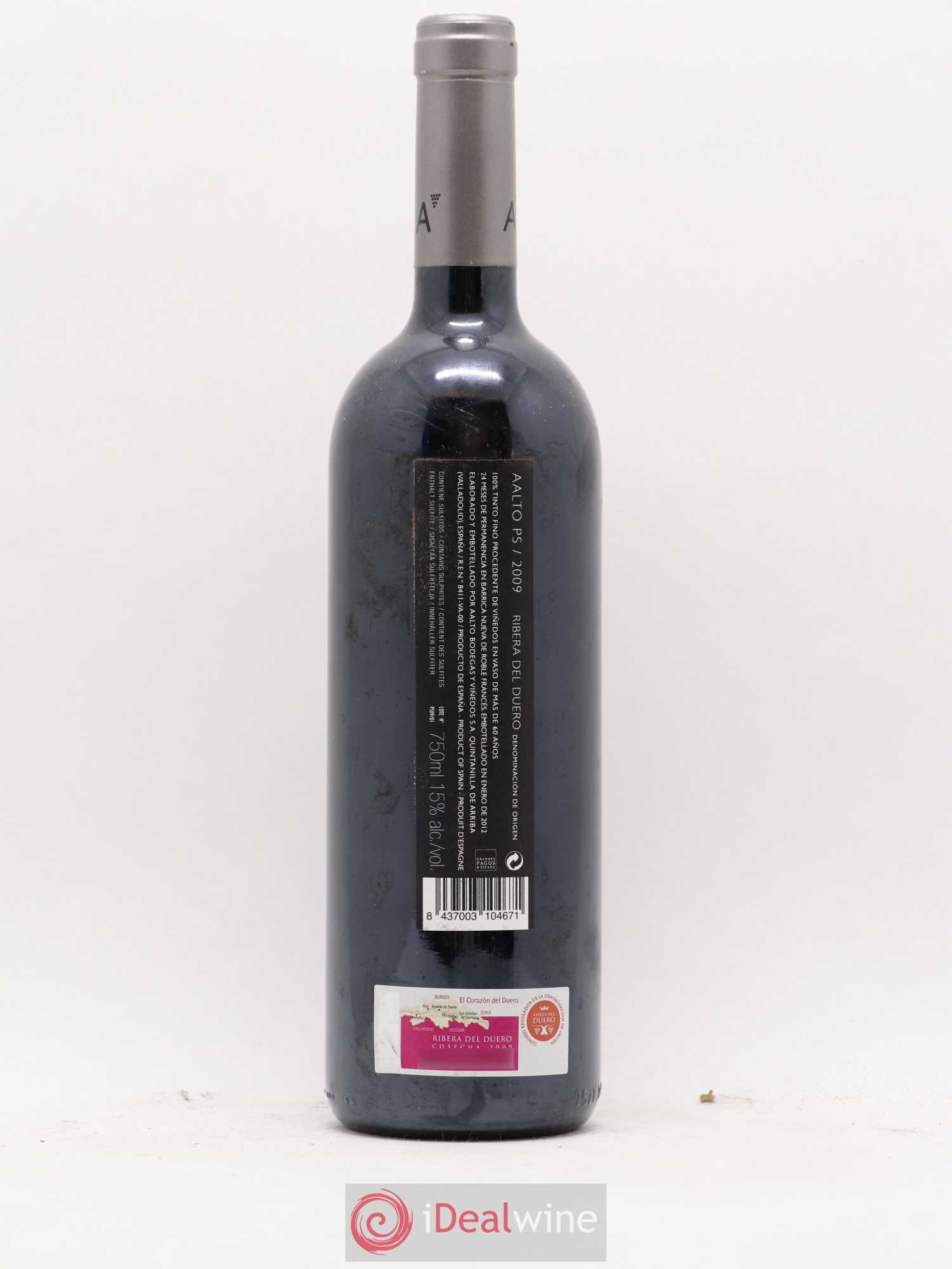 Ribera Del Duero DO Aalto PS Bodegas y Vinedos Aalto 2009 - Lot de 1 bouteille - 1