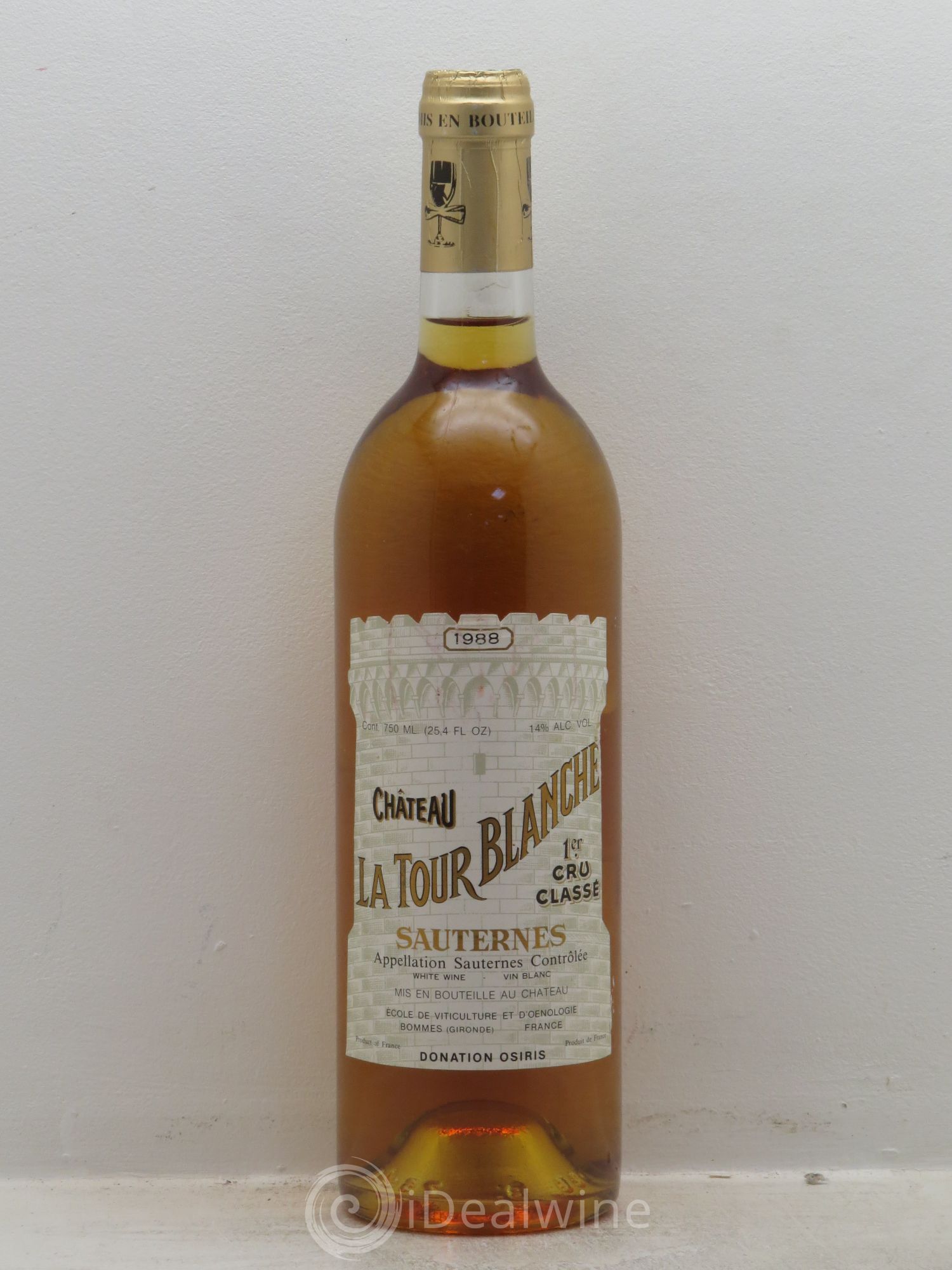 Château la Tour Blanche 1er Grand Cru Classé 1988 - Lotto di 1 bottiglia - 0