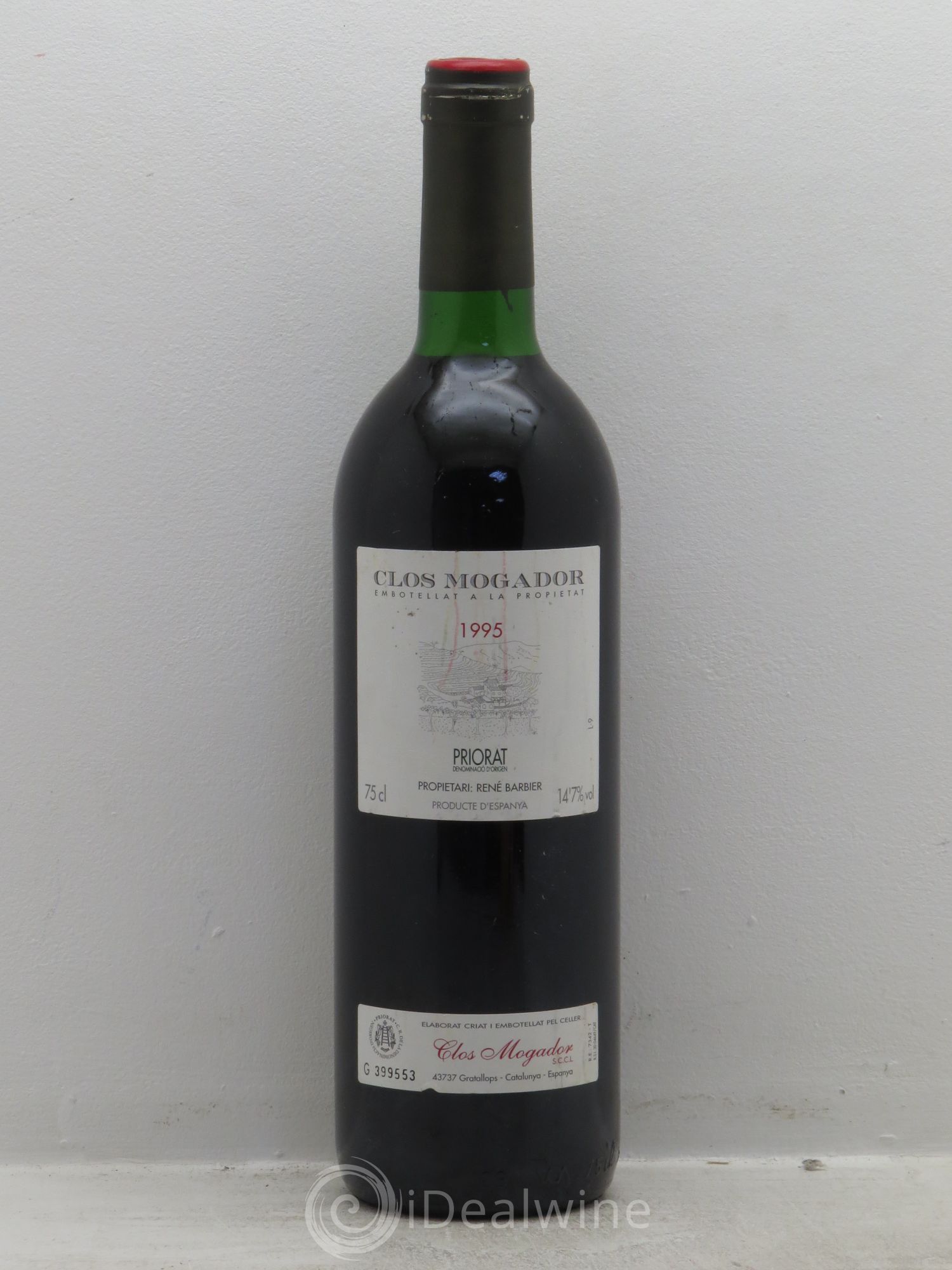 Priorat Clos Mogador DOCA René Barbier 1995 - Lot de 1 bouteille - 0