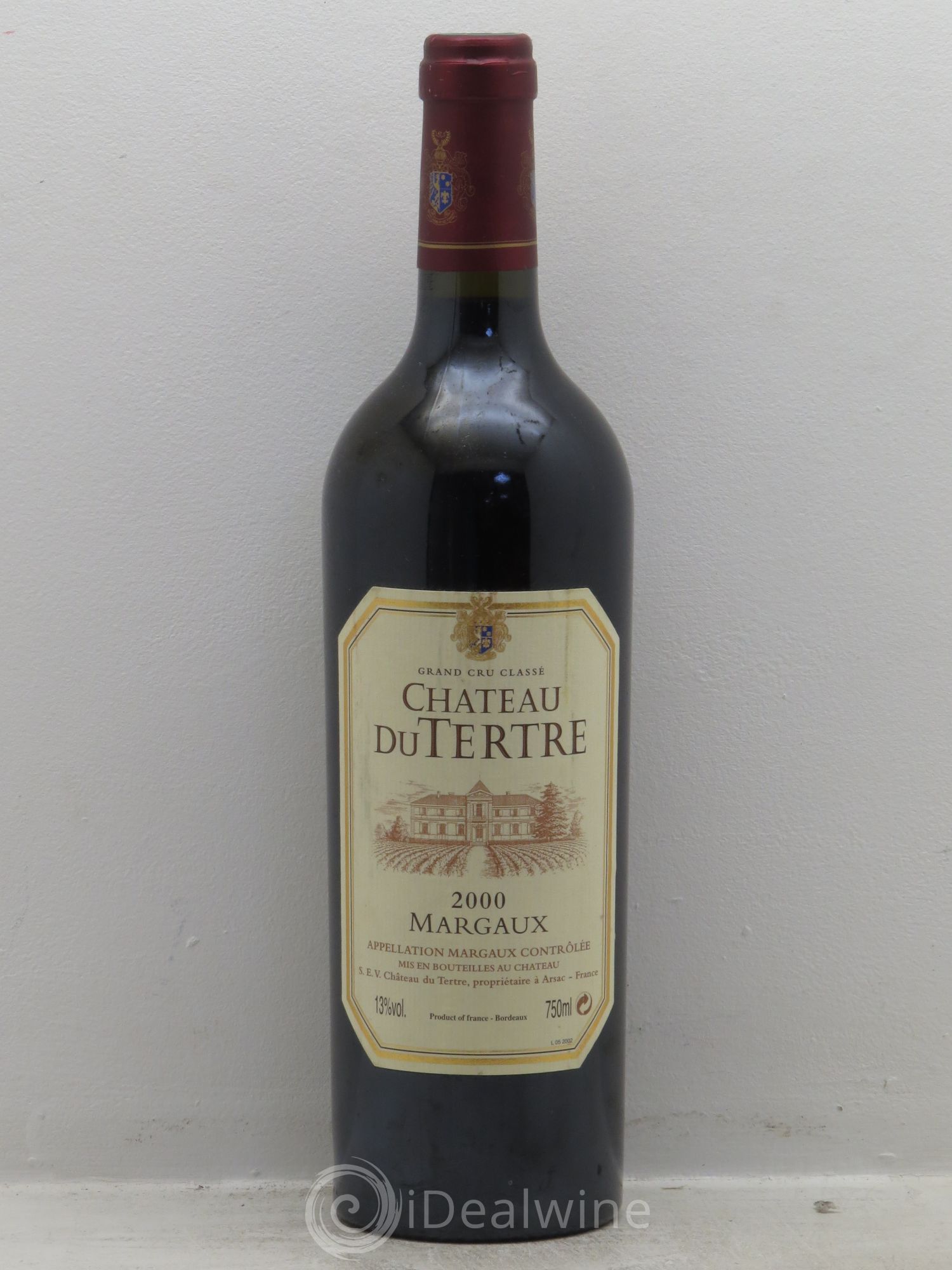 Château du Tertre 5ème Grand Cru Classé 2000 - Lot de 1 bouteille - 0