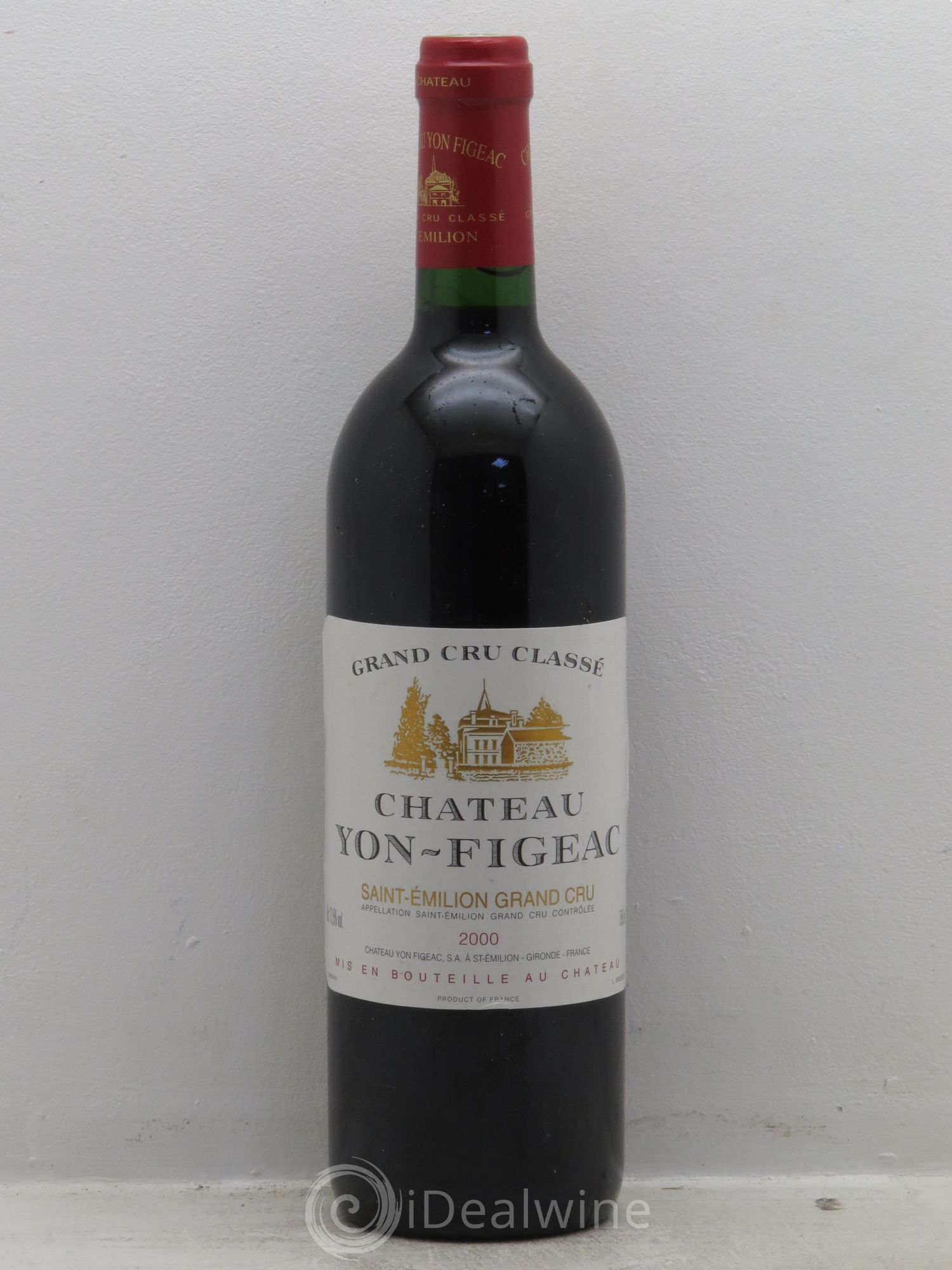 Château Yon Figeac Grand Cru Classé 2000 - Lot de 1 bouteille - 0