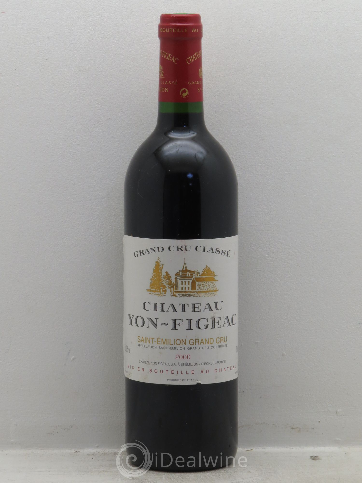 Château Yon Figeac Grand Cru Classé 2000 - Lot de 1 bouteille - 0