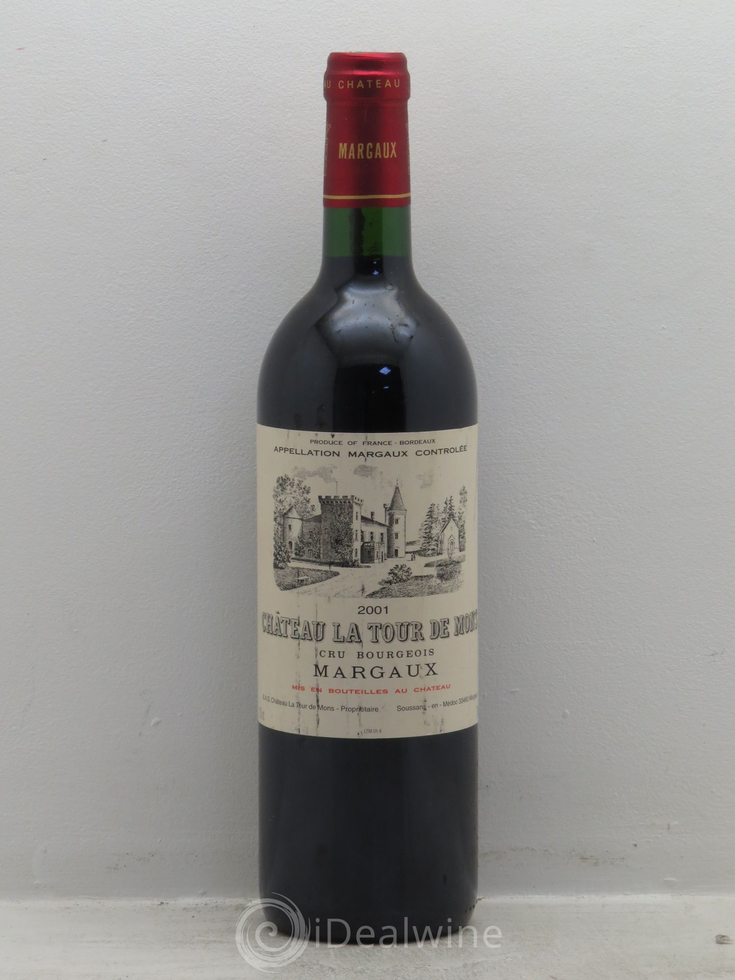 Château la Tour de Mons Cru Bourgeois 2001 - Lot de 1 bouteille - 0